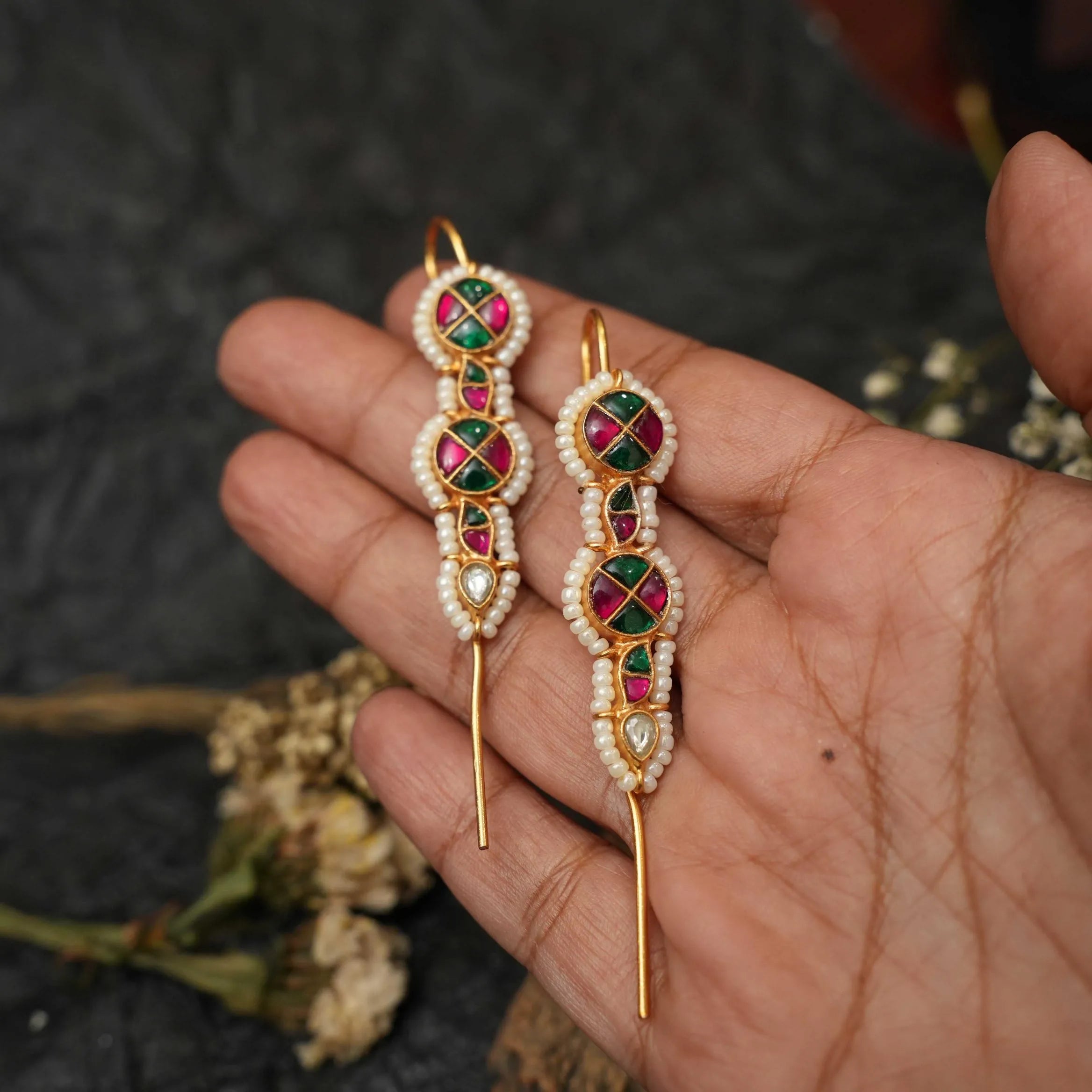 Ishanvi Silver Bugadi Ear Cuff