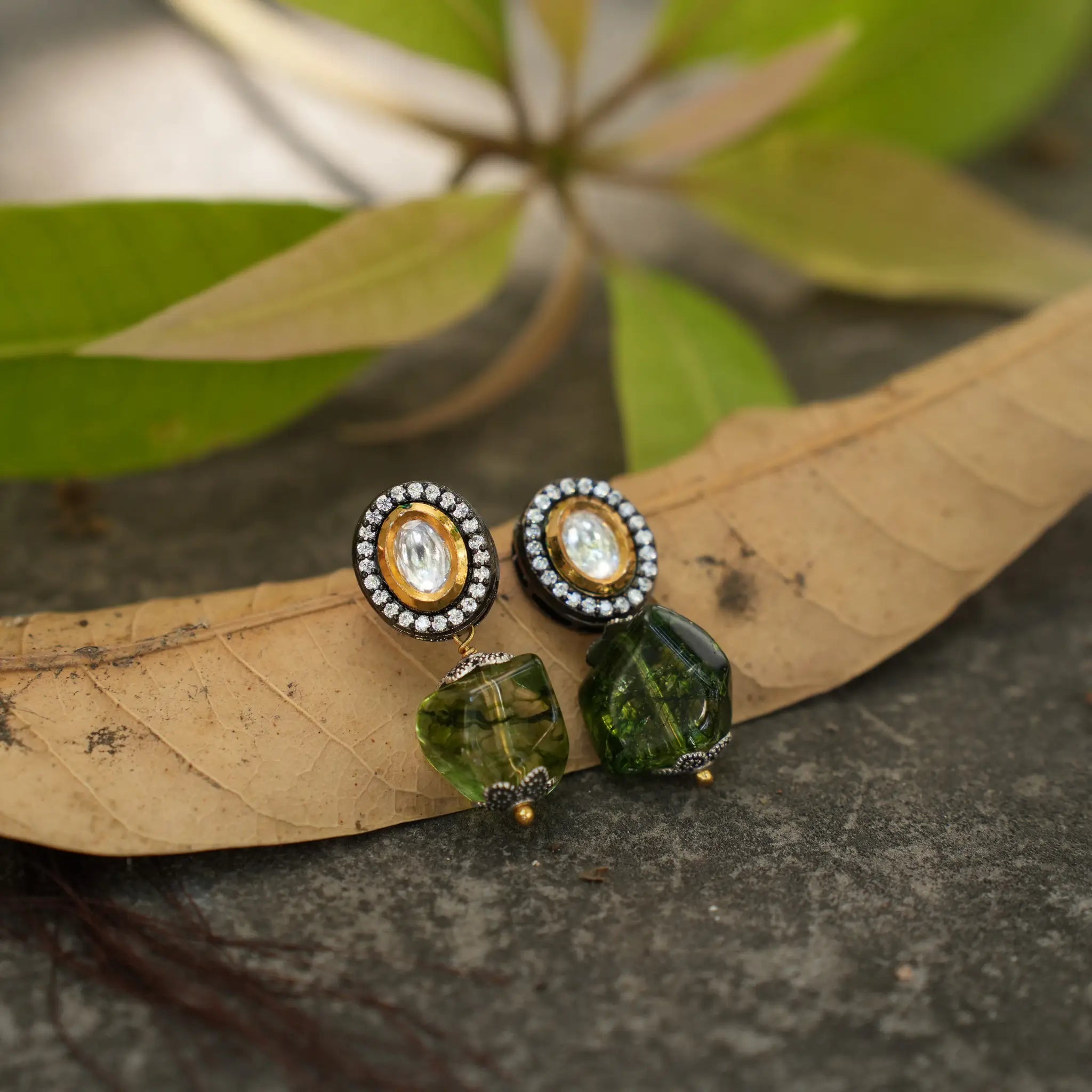 Ishayu Kundan Earrings - Kriti