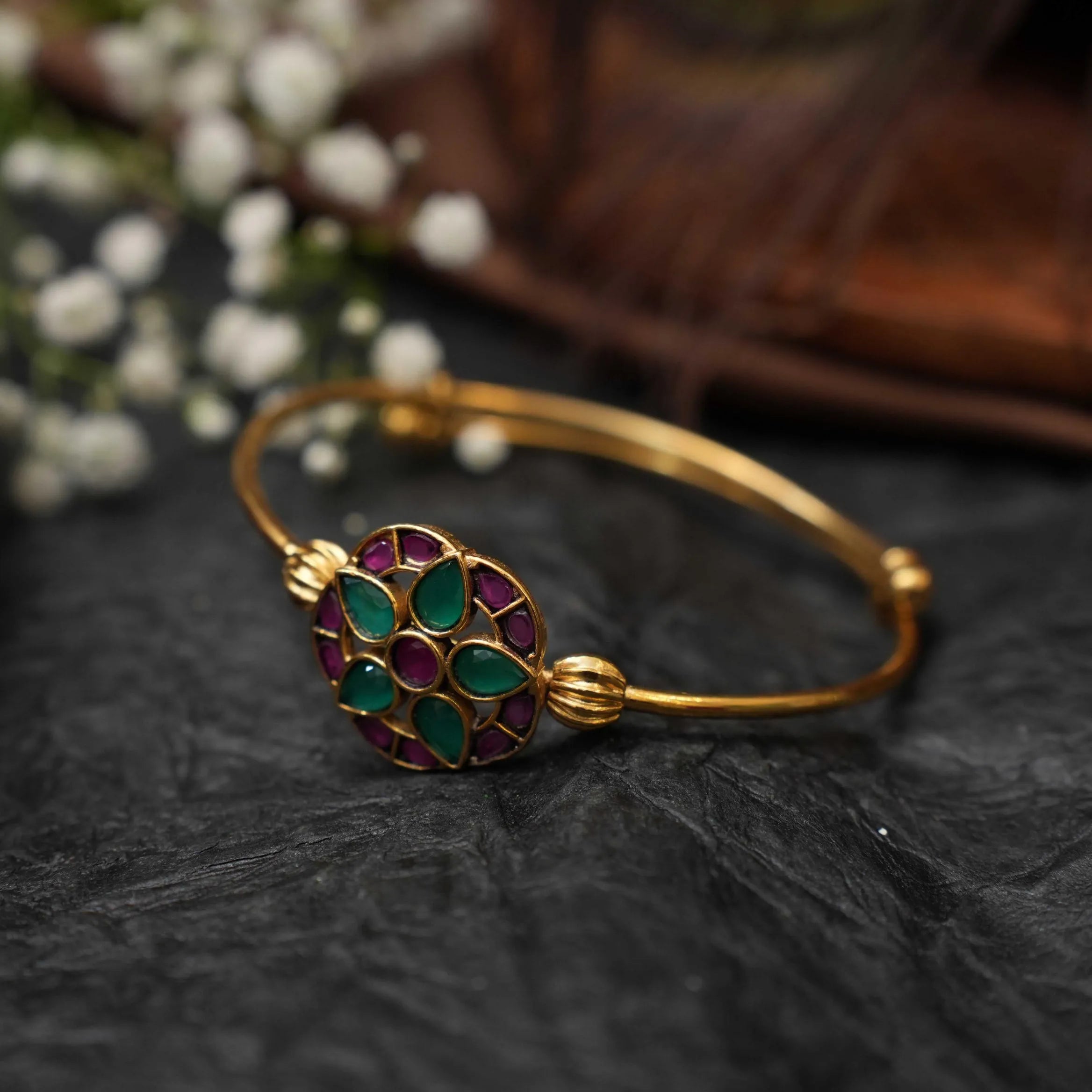 Ishika Silver Kada Bangle