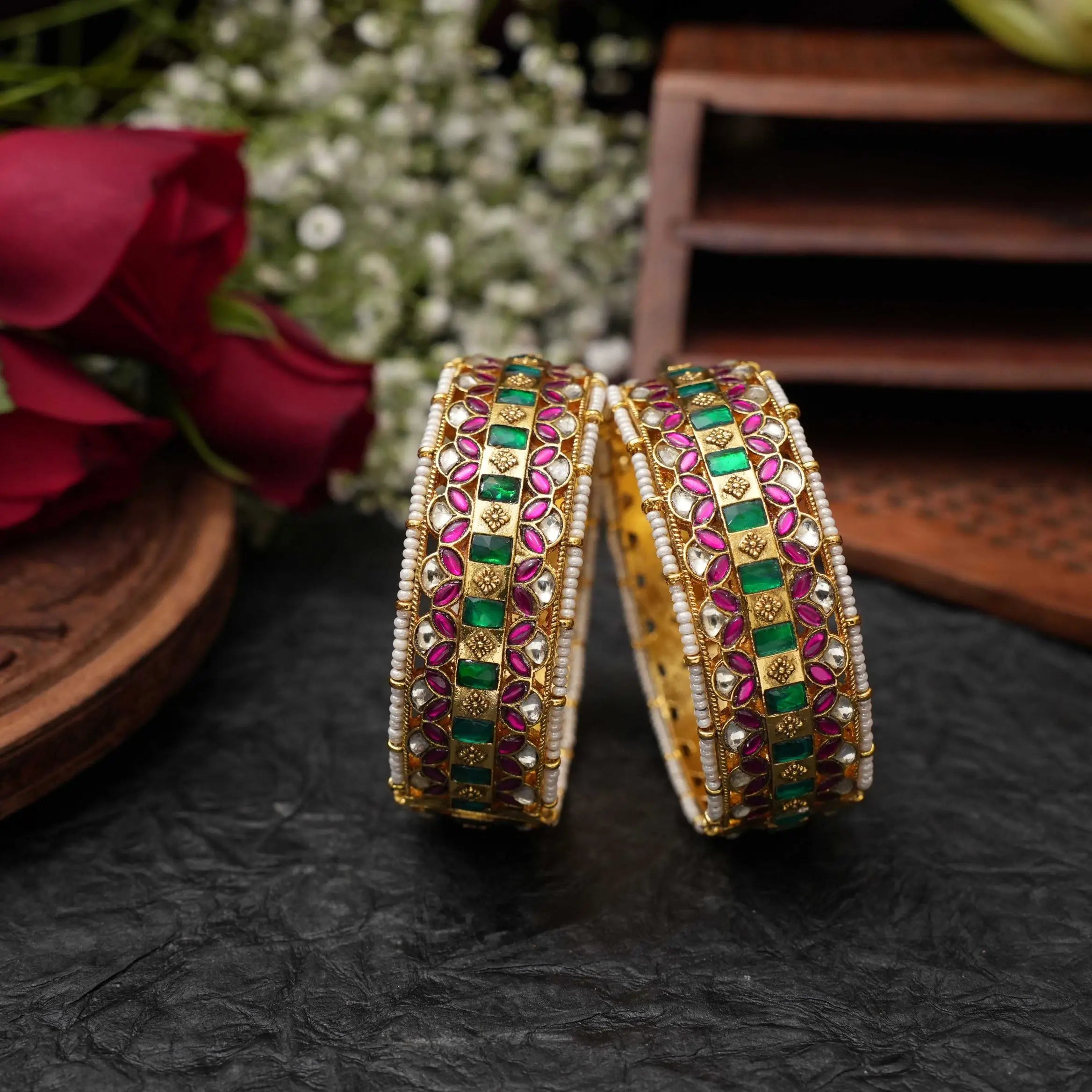 Ishwari Polki Bangles