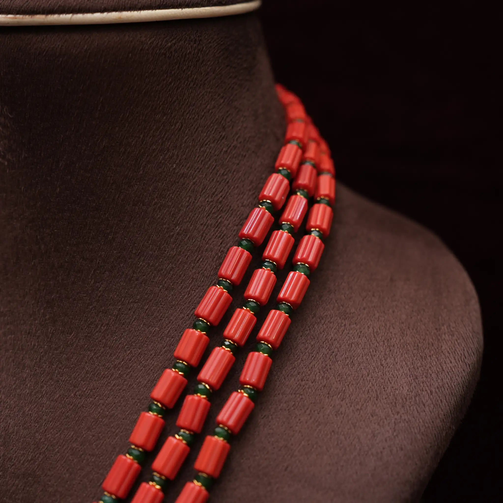 Jagriti Beaded Coral Necklace