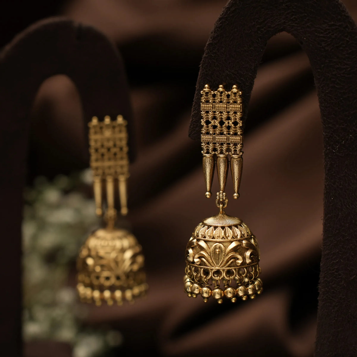 Jahnavi Antique Jhumka Earrings