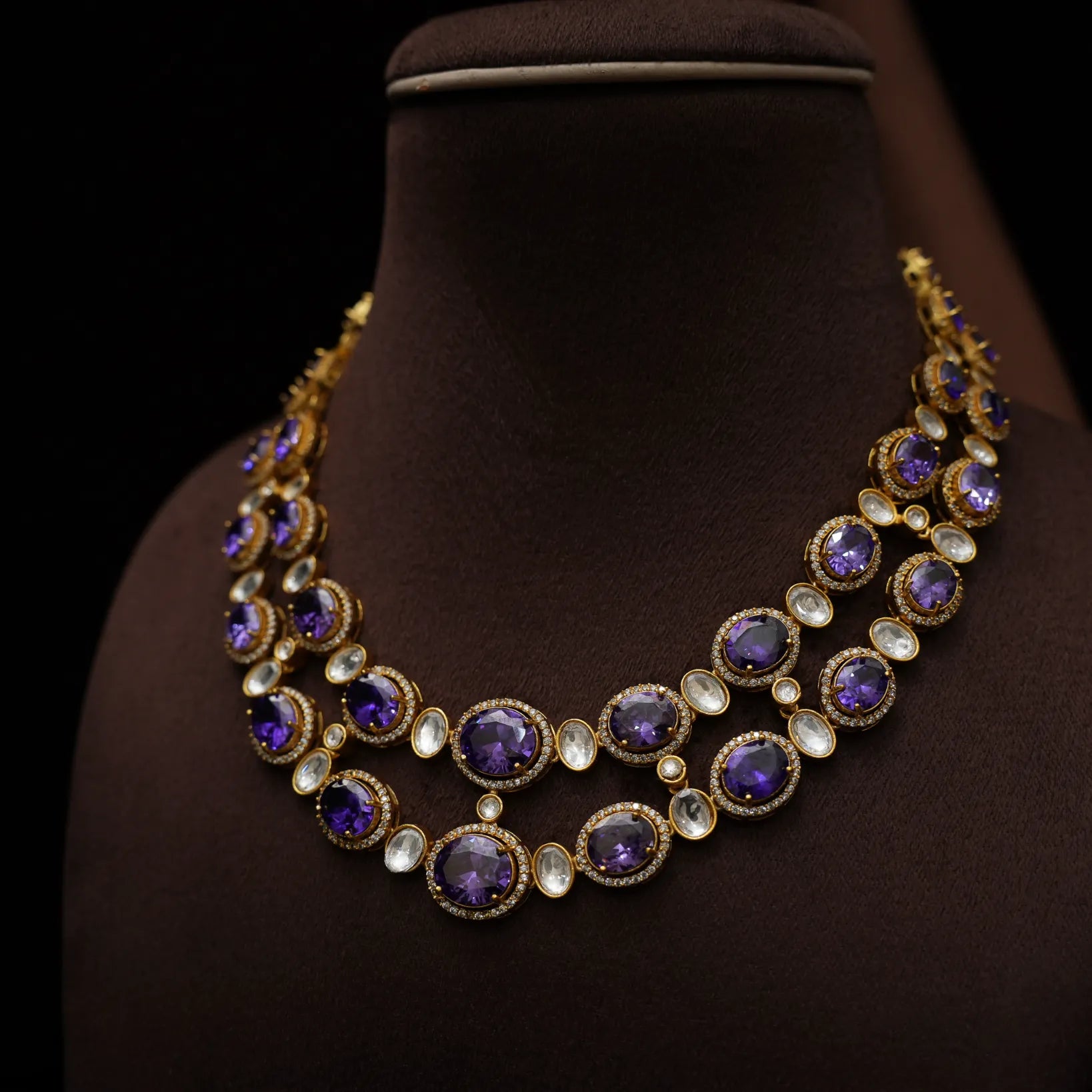Jahnavi Victorian Polki Necklace