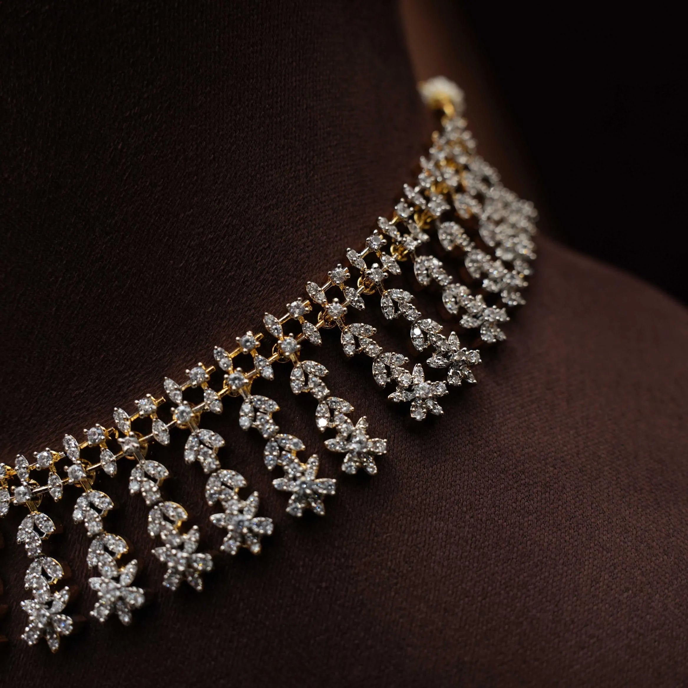 Janvi Zircon Necklace - Green