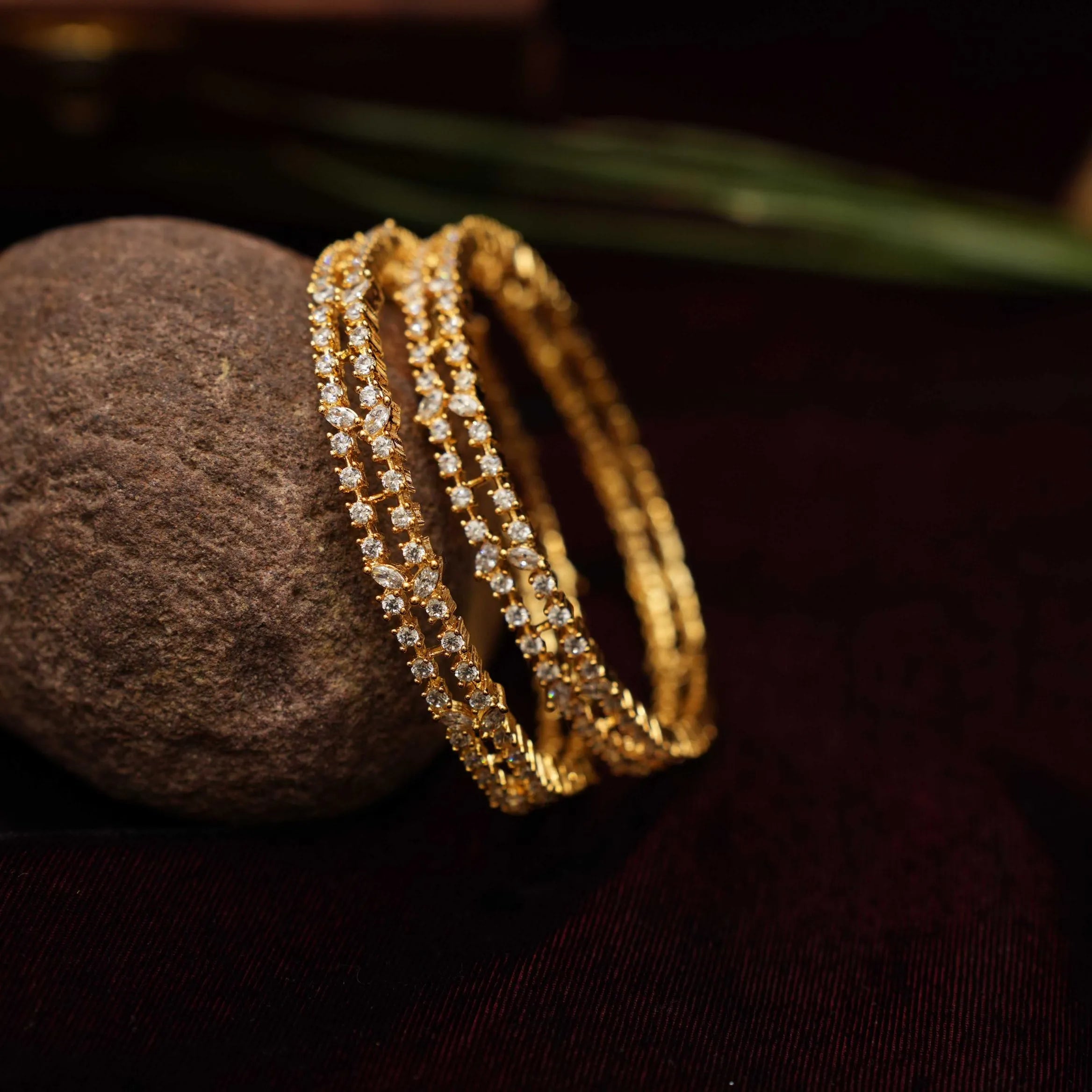 Jasvi Zircon Bangles