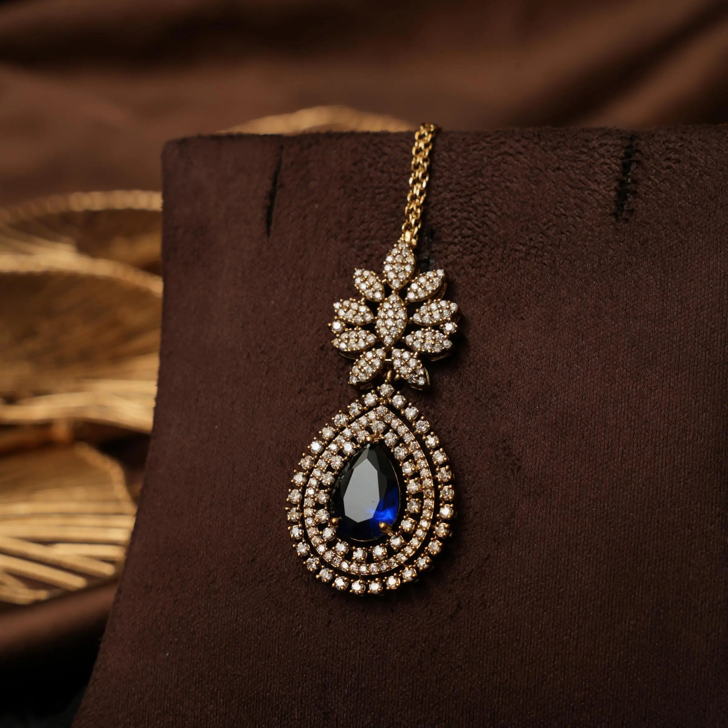 Jaynika Zircon Tikka - Blue