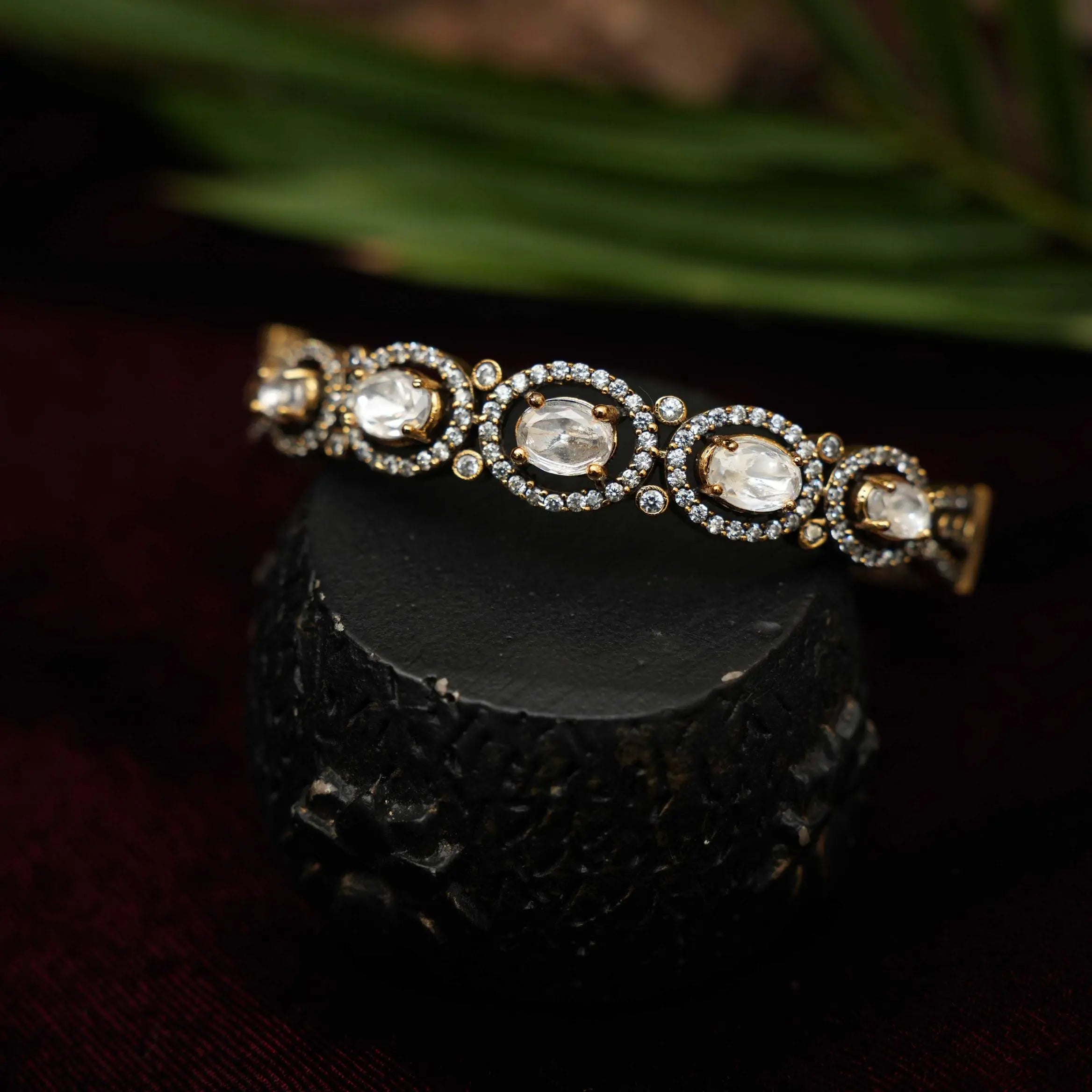 Jenika Polki Bracelet - White