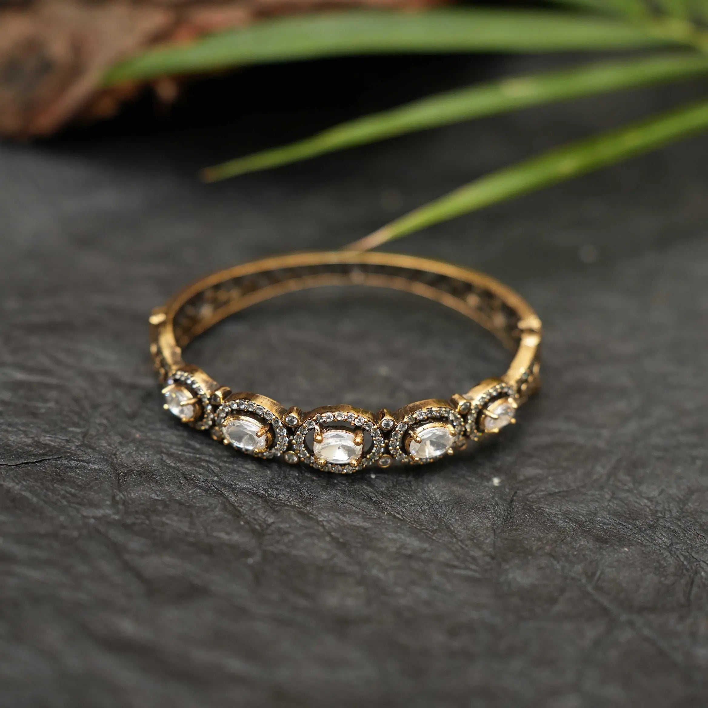 Jenika Polki Bracelet - White