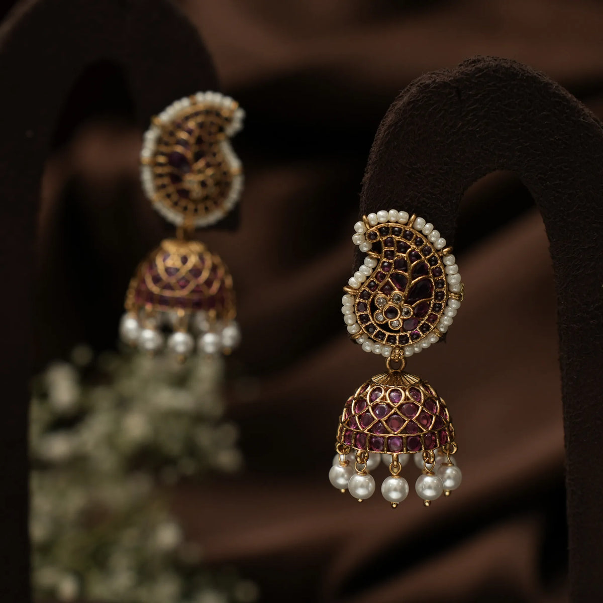 Jhanvi Antique Jhumka Earrings