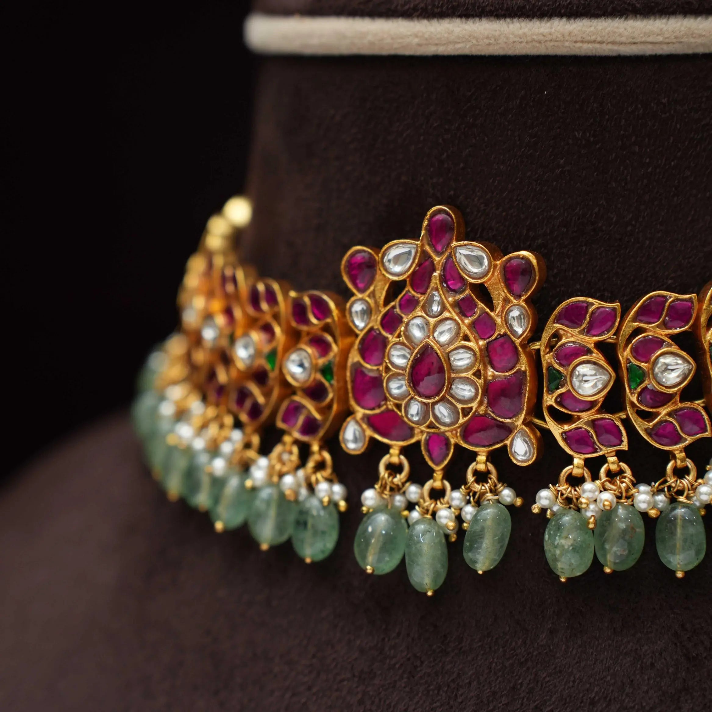 Jhositha Silver Choker