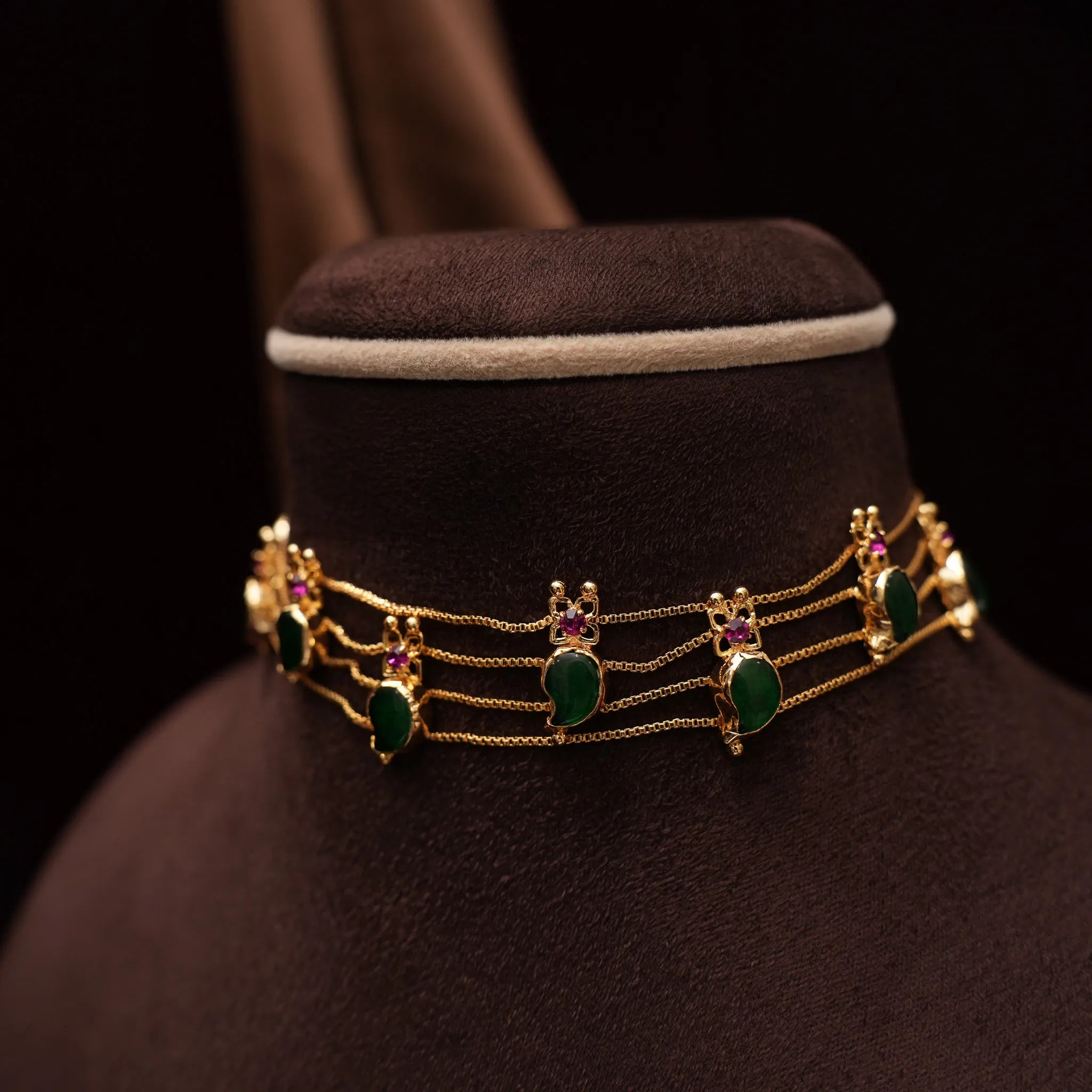 Jigyasa Antique Palakka Choker - Iditri