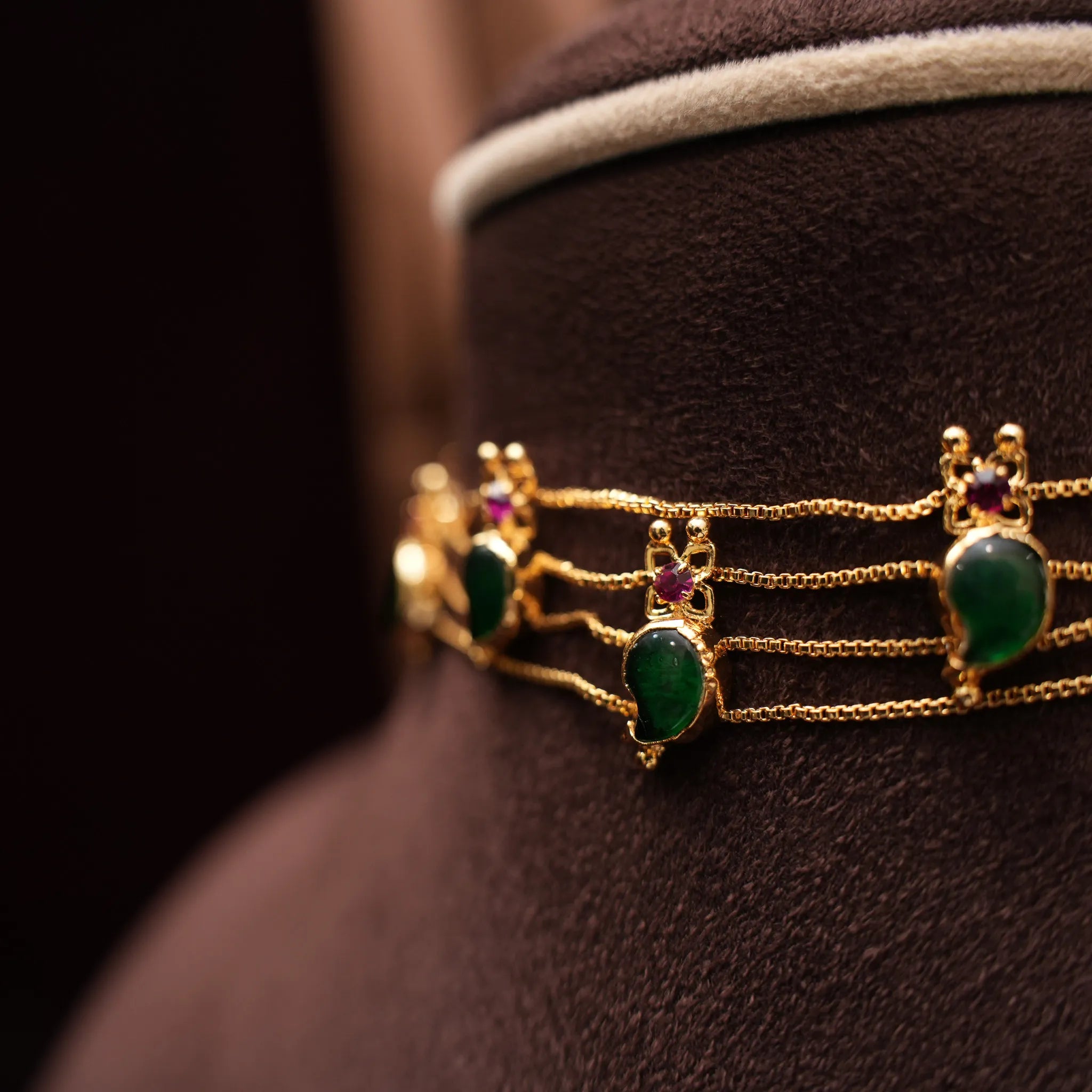 Jigyasa Antique Palakka Choker - Iditri