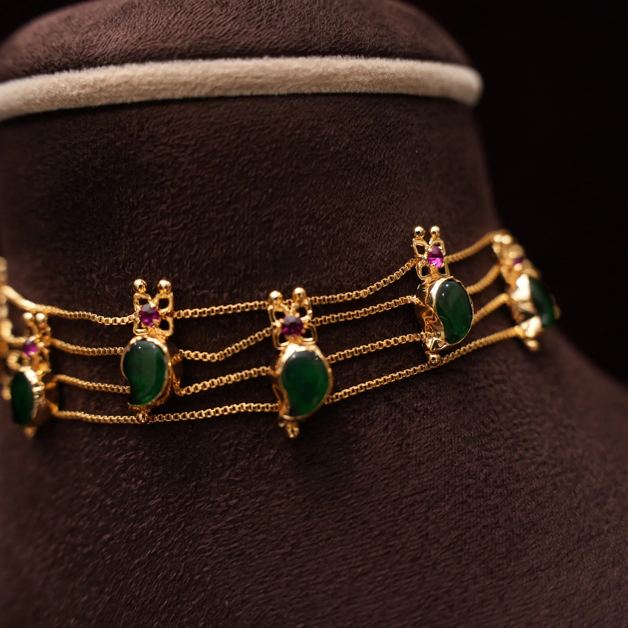 Jigyasa Antique Palakka Choker - Iditri