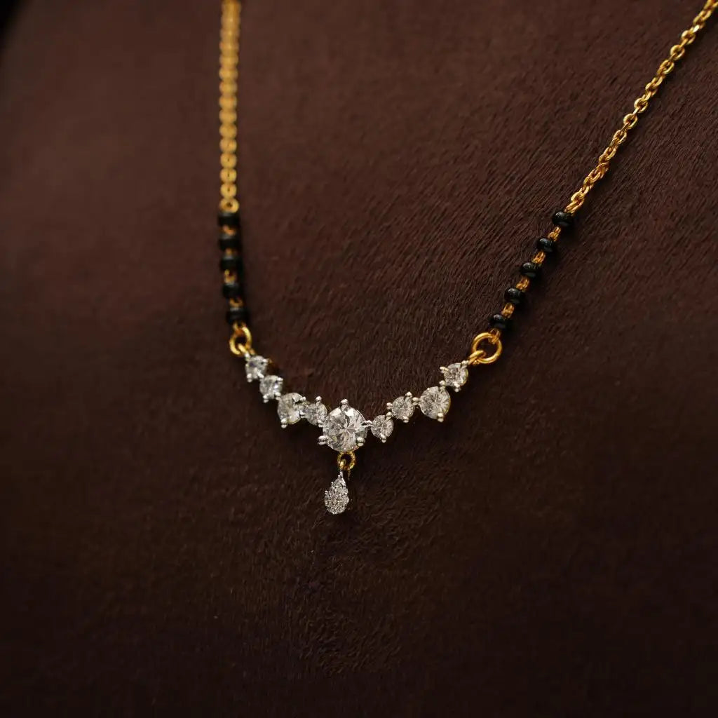 Jinesa Silver Mangalsutra Chain