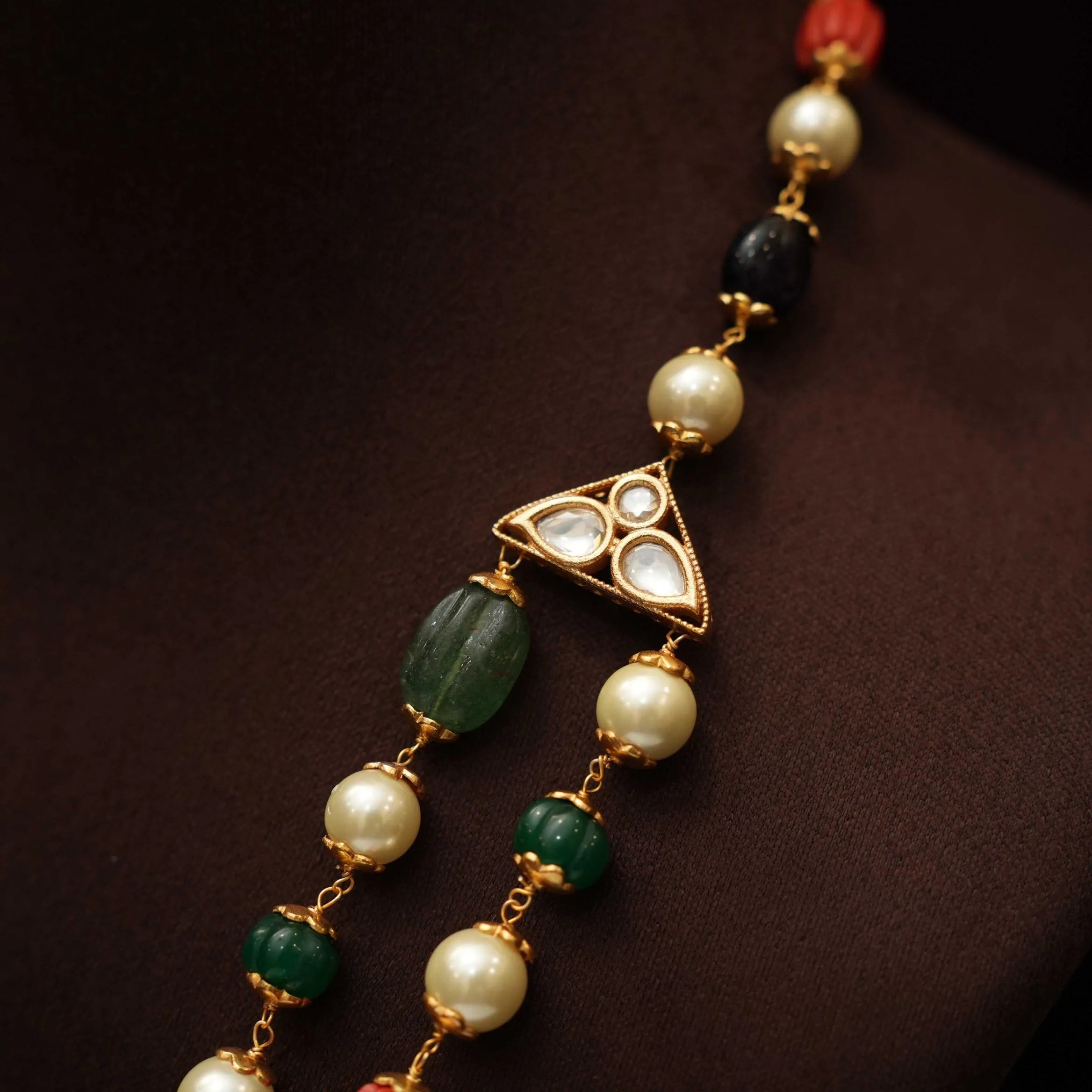 Jishnu Beaded Necklace - Palak