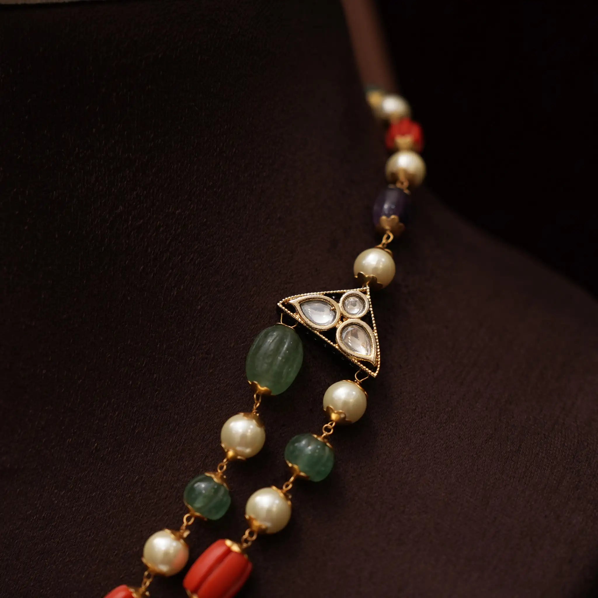 Jishnu Beaded Necklace - Palak