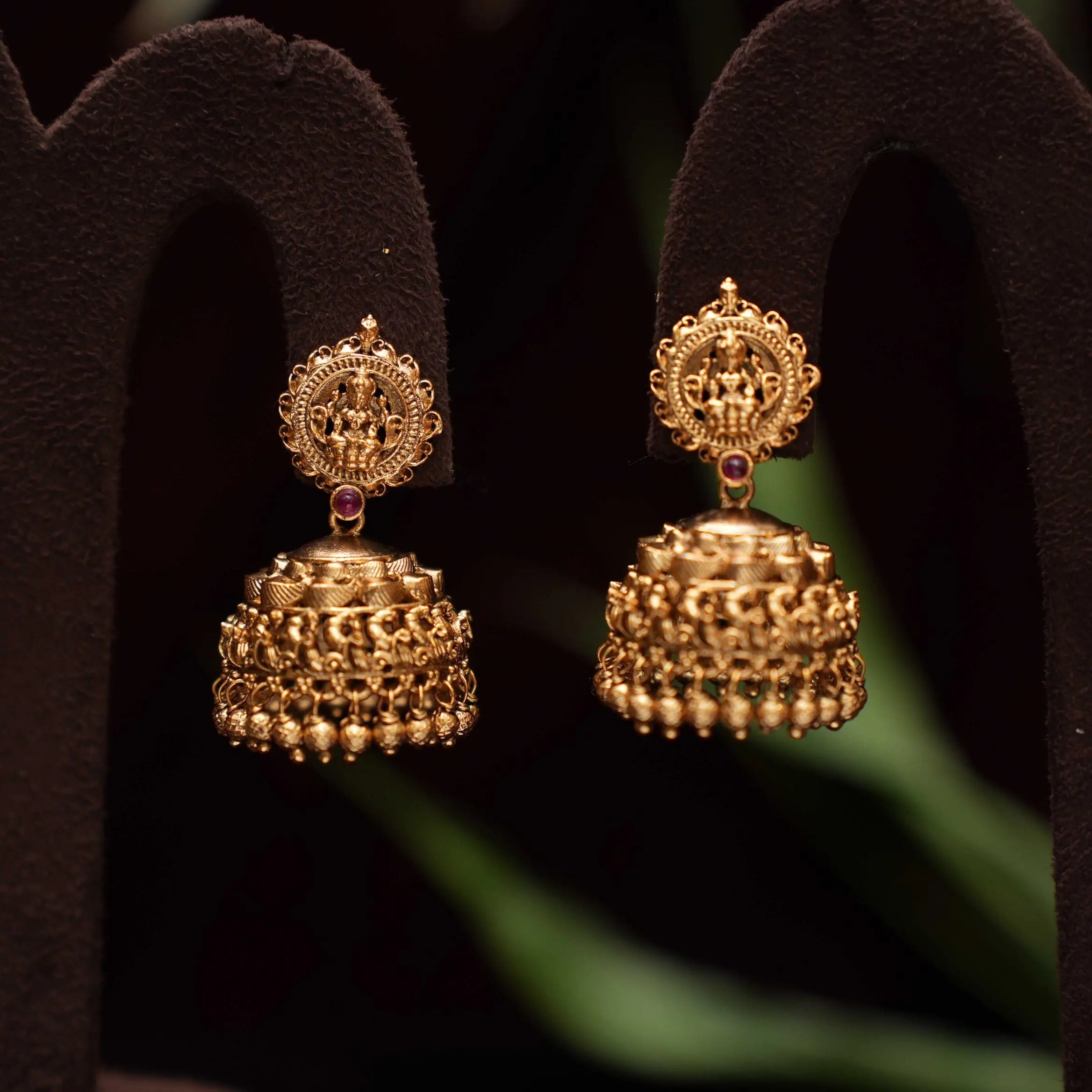 Jiya Antique Jhumka Earrings