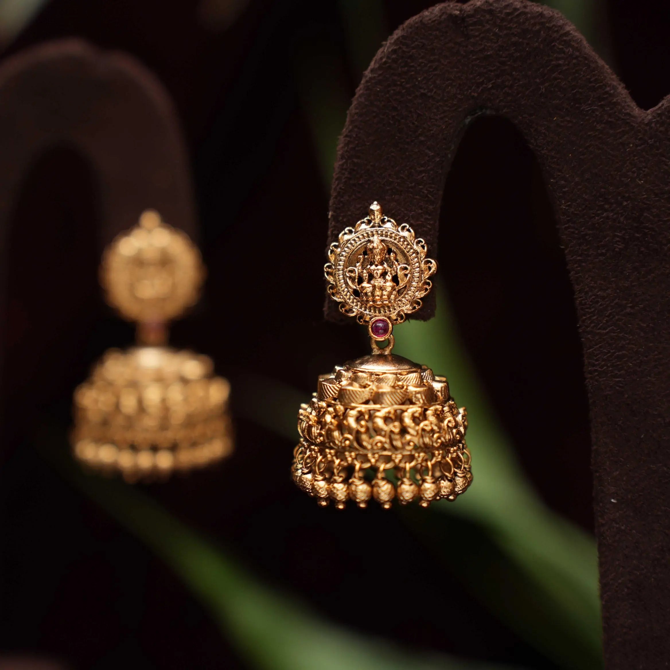 Jiya Antique Jhumka Earrings