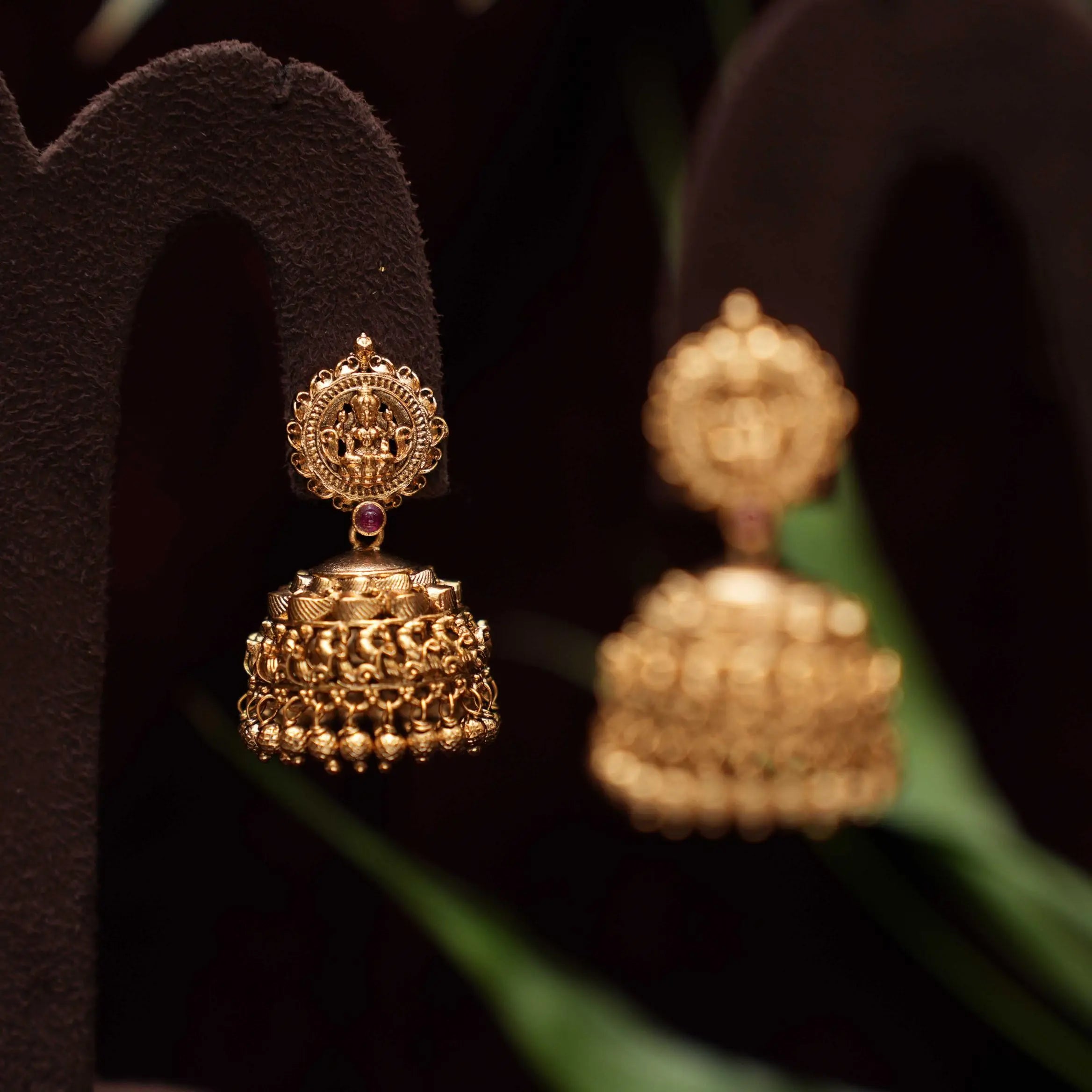 Jiya Antique Jhumka Earrings