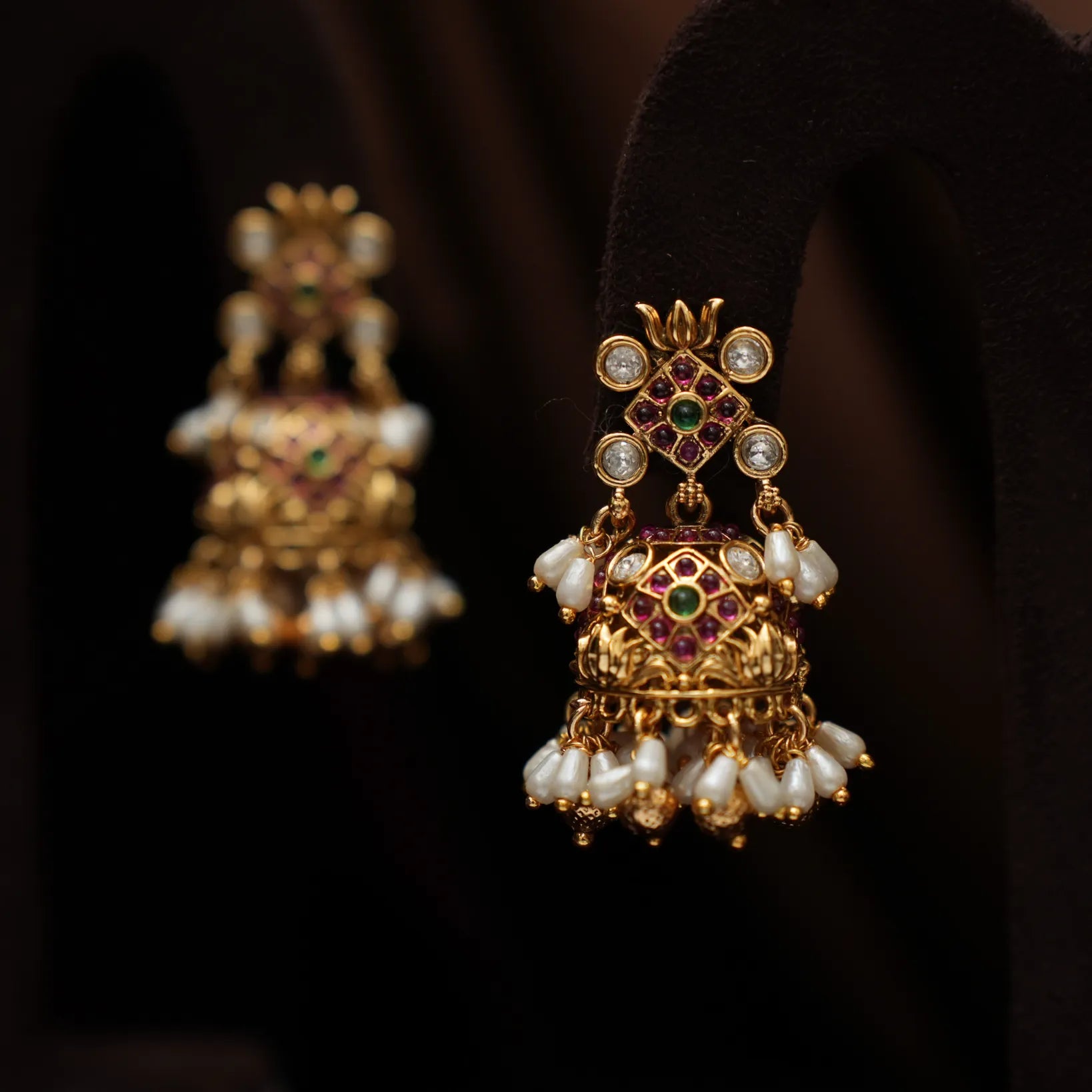 Kabitha Antique Jhumka Earirngs