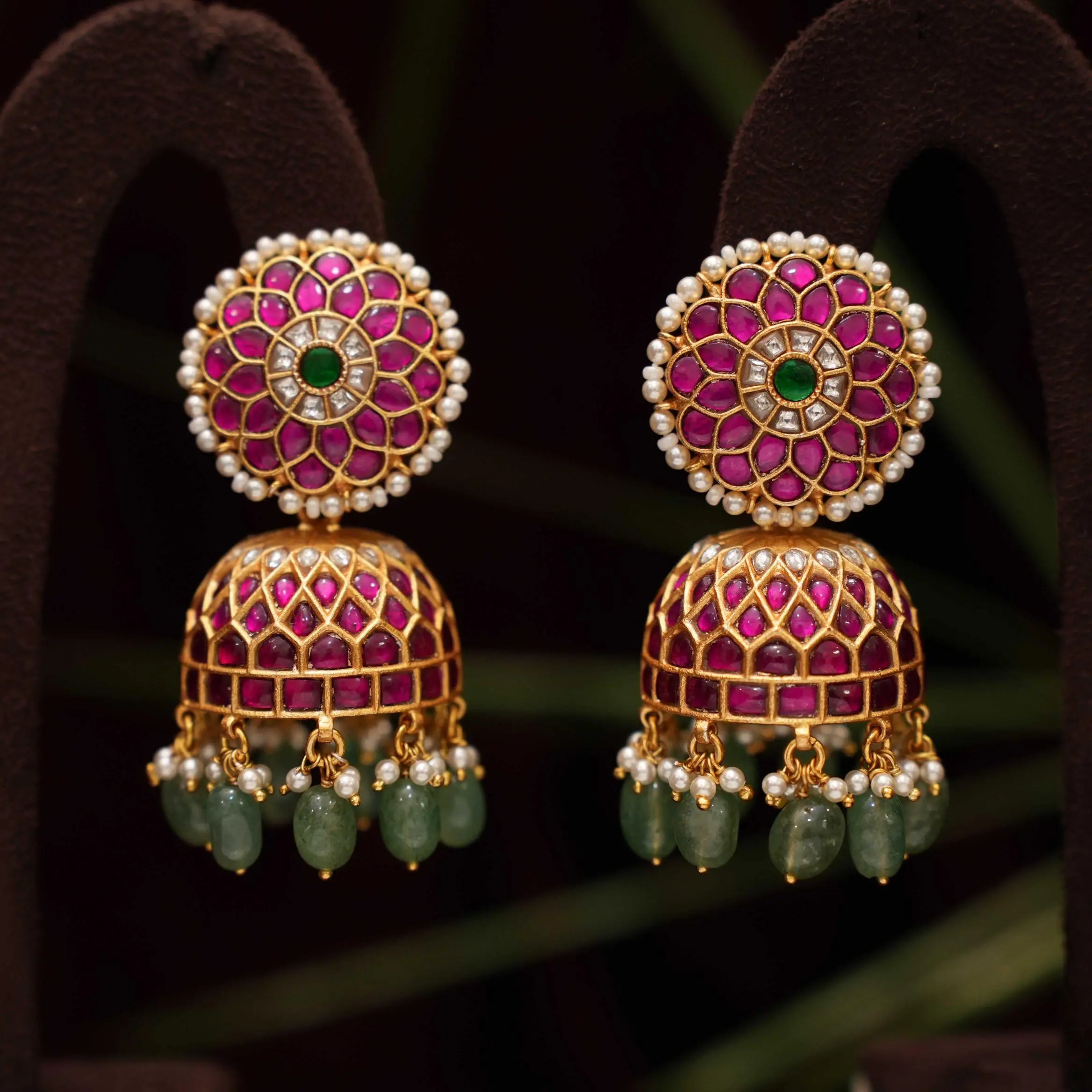 Kaira Silver Jhumka Earrings