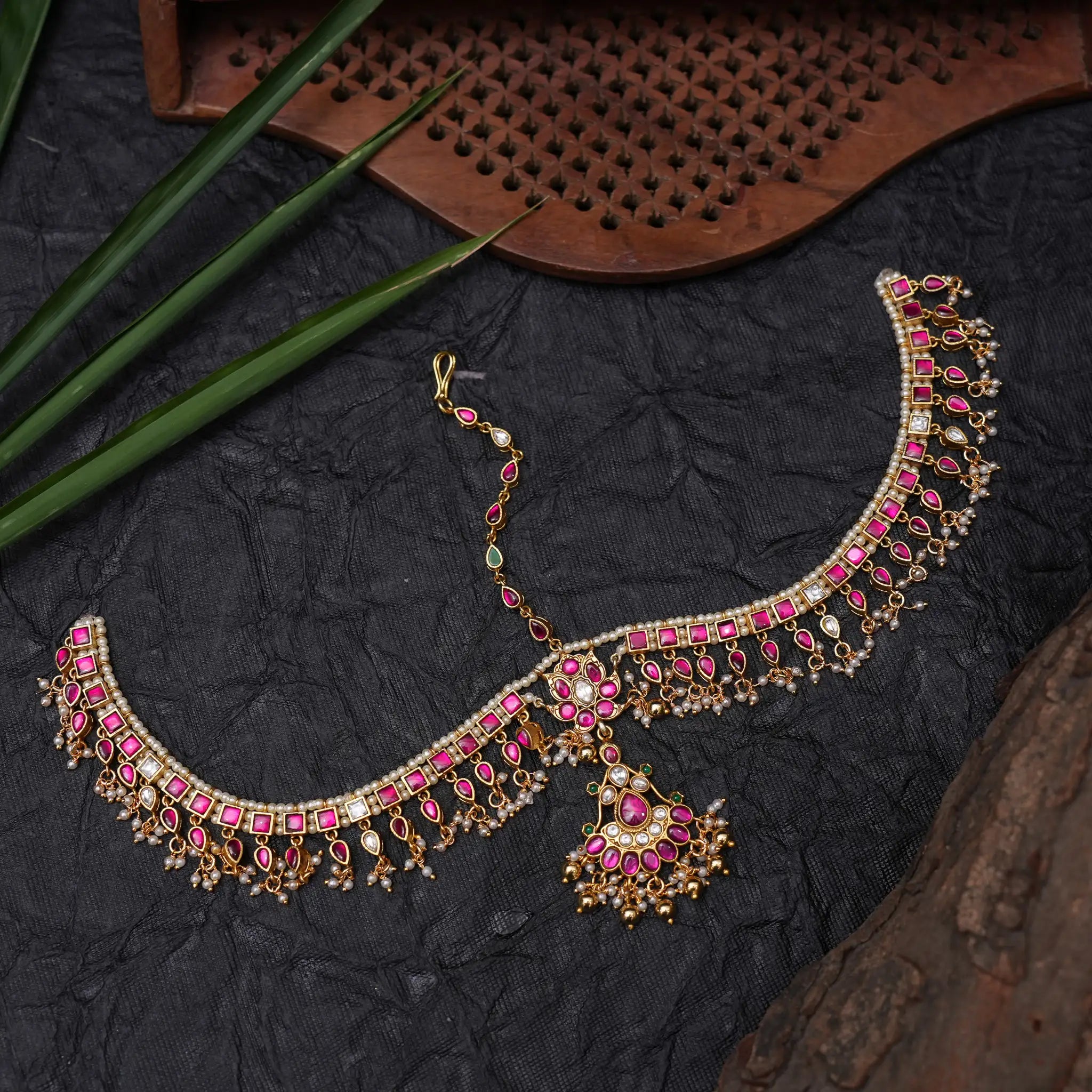 Kairi Polki Maang Tikka