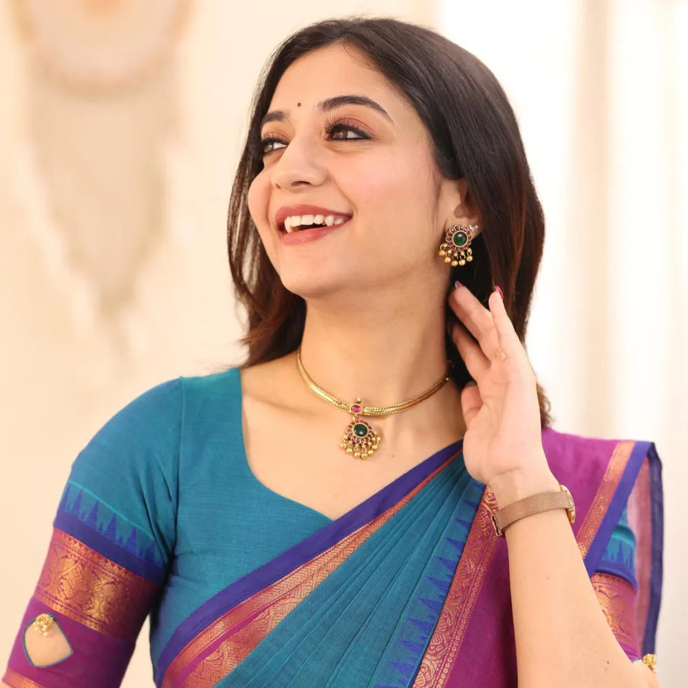 Kamala Antique Attigai Necklace