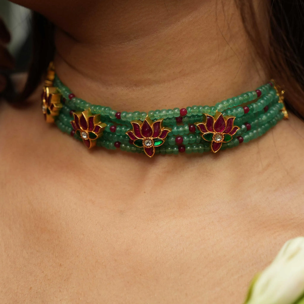 Lambanam Gold Tone Silver Necklace