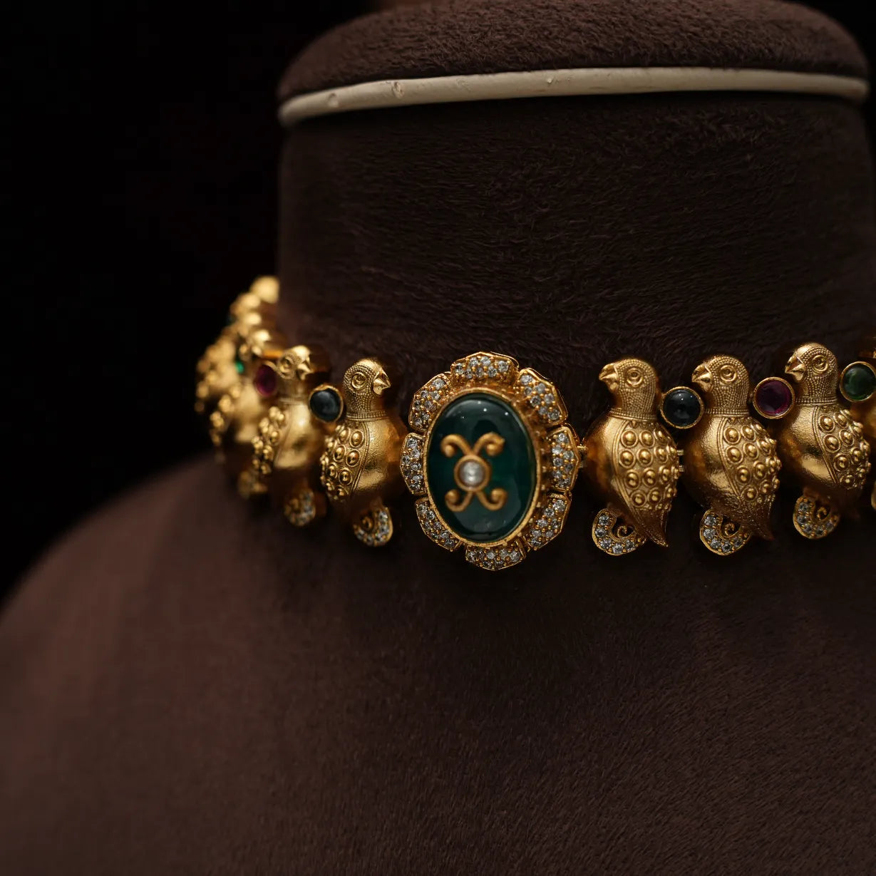 Kamalika Antique Choker - Green