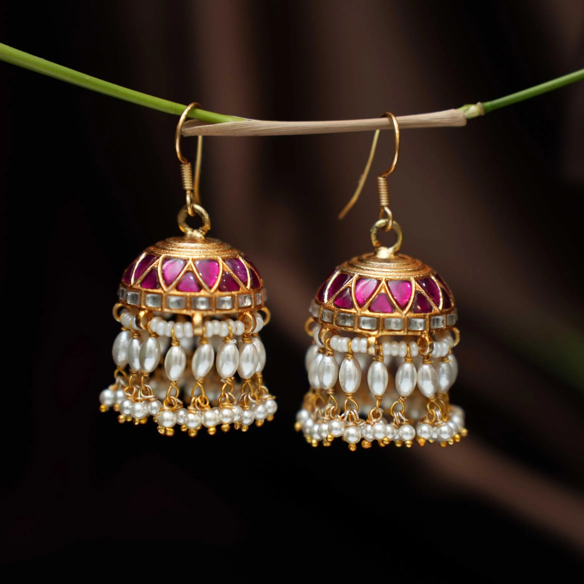 Kanika Silver Jhumka Earrings