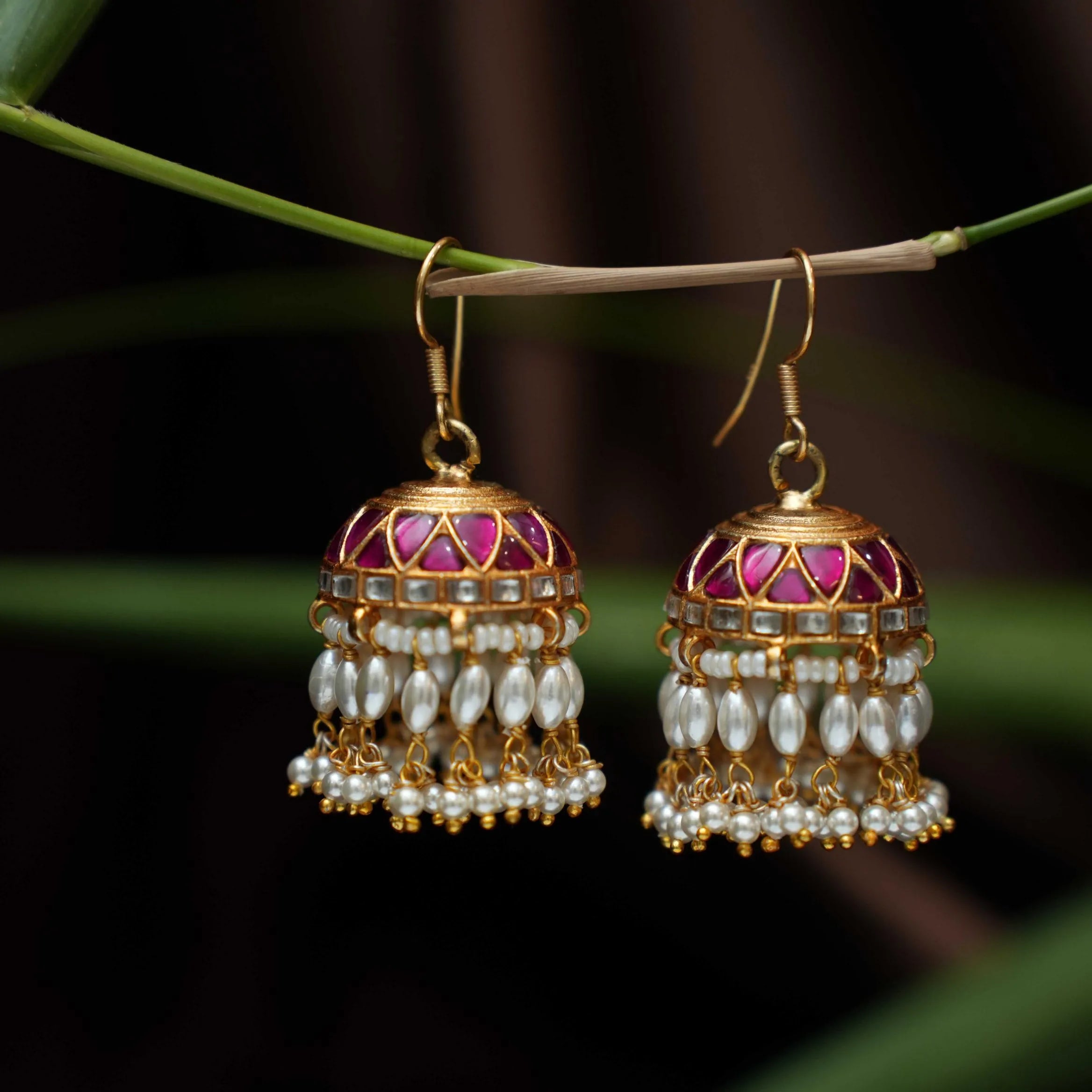 Kanika Silver Jhumka Earrings