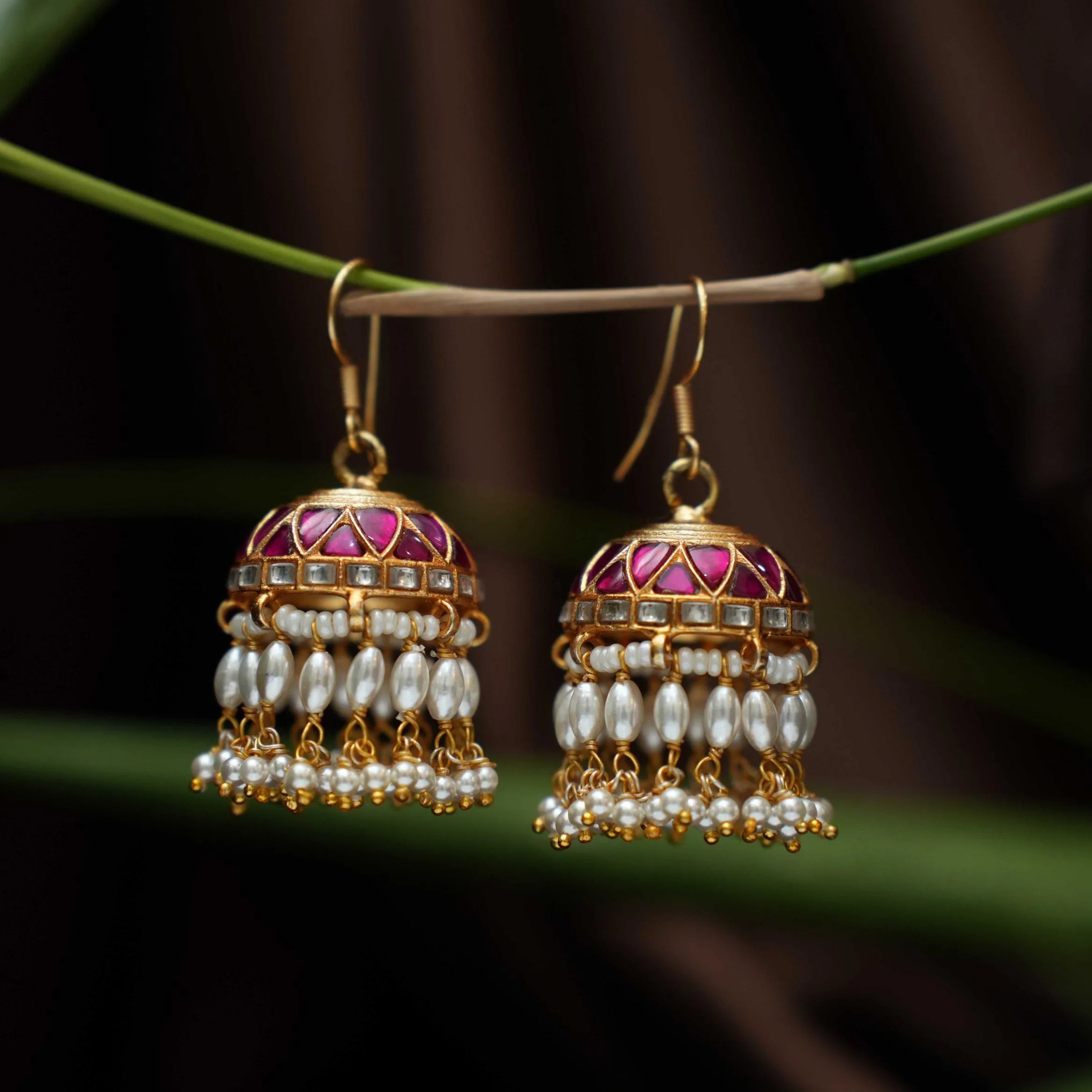 Kanika Silver Jhumka Earrings