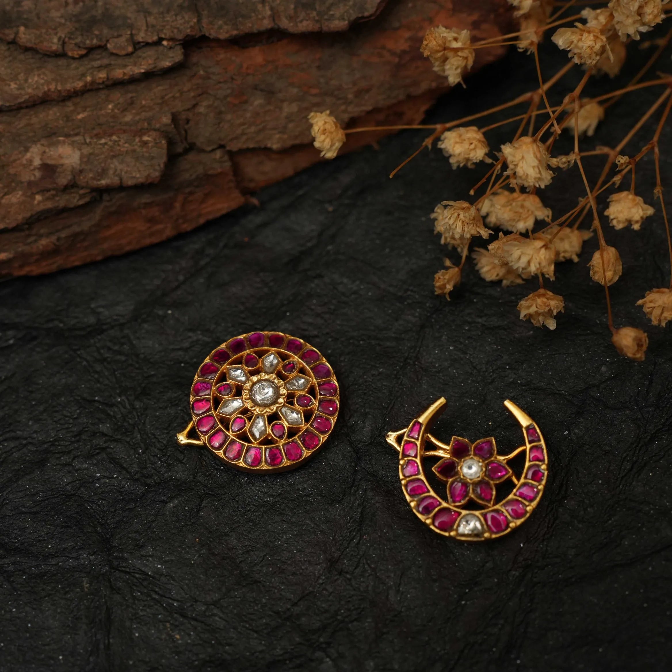 Kavi Sun and Moon Silver Hair Accessory - Demi
