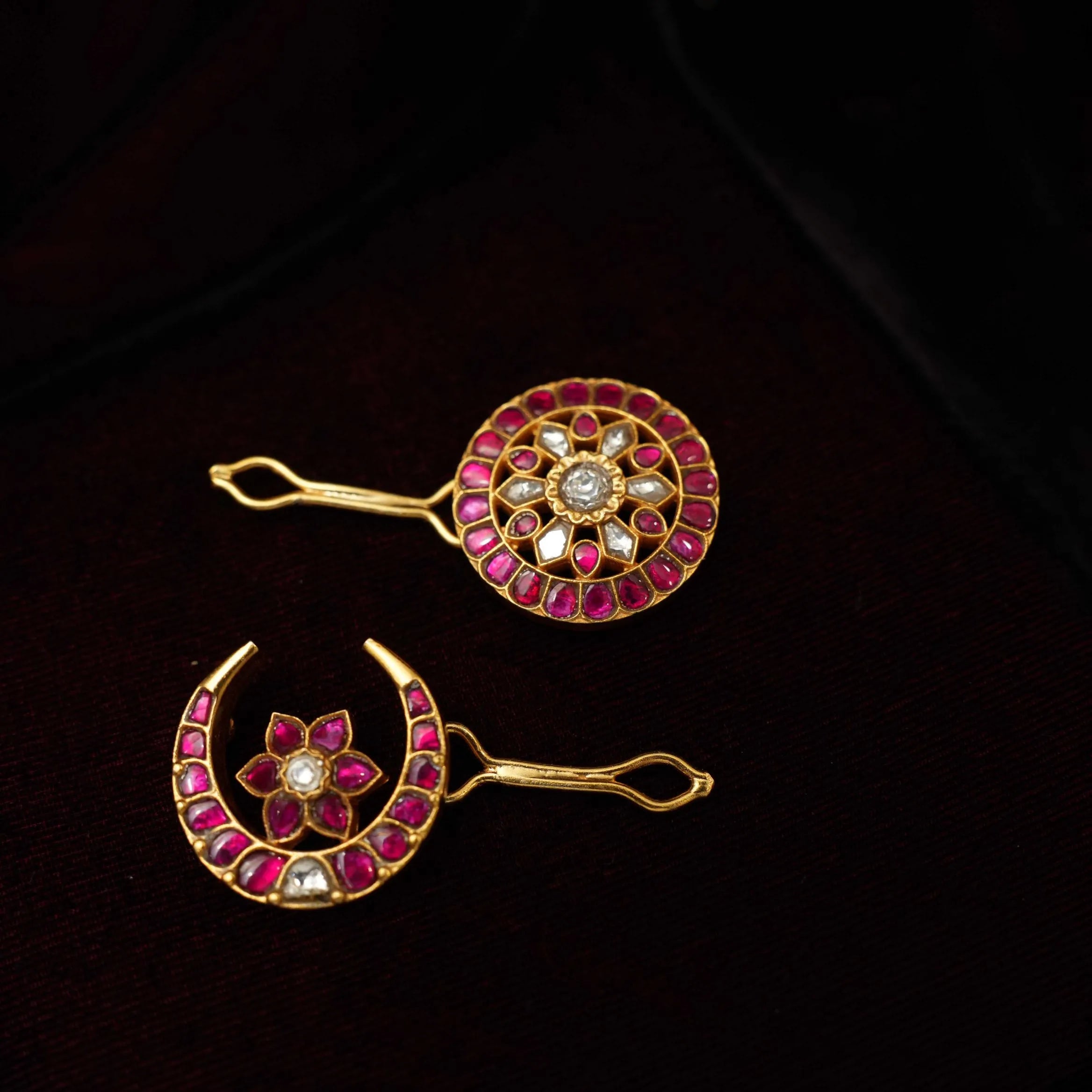 Kavi Sun and Moon Silver Hair Accessory - Demi