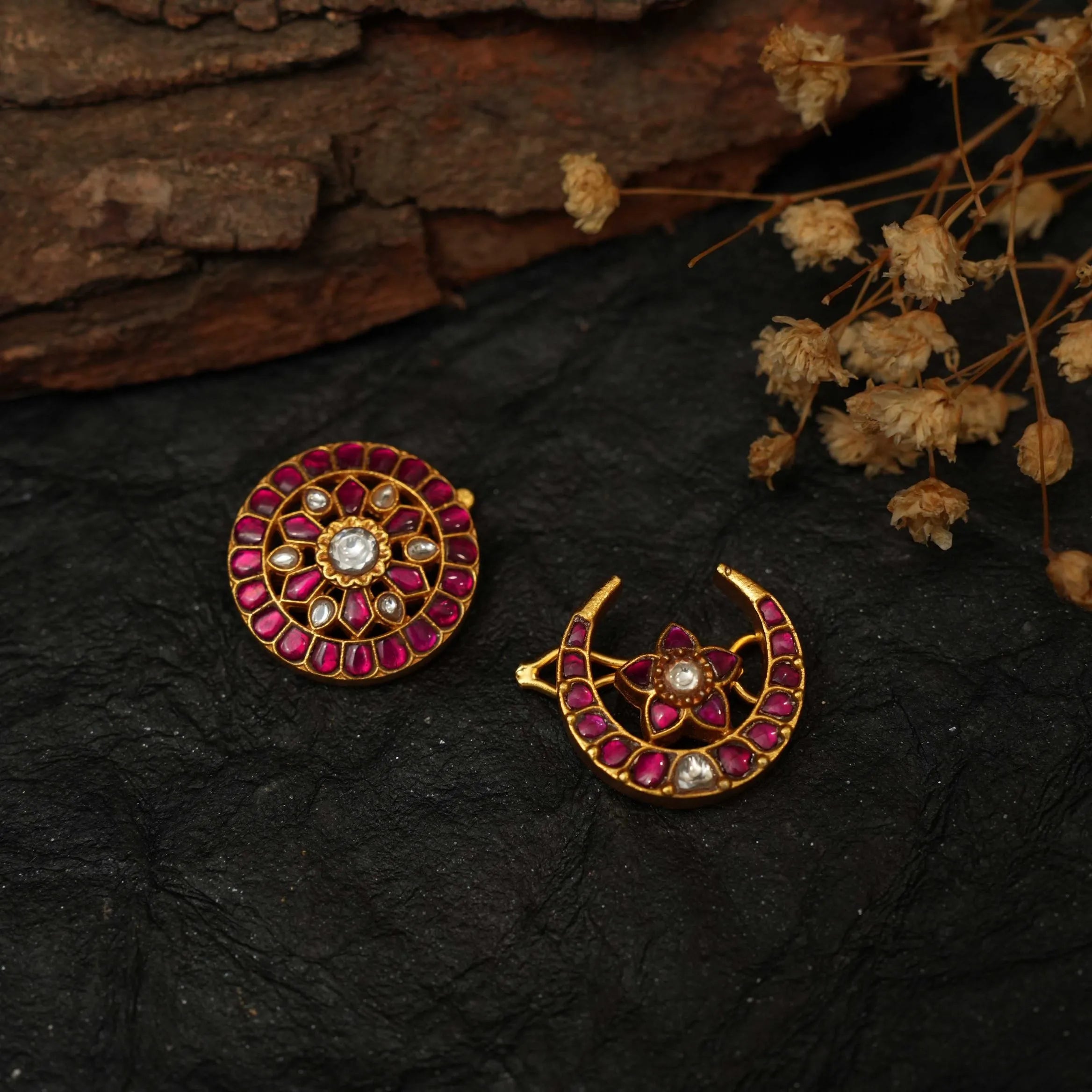 Kavi Sun and Moon Silver Hair Accessory - Jesse