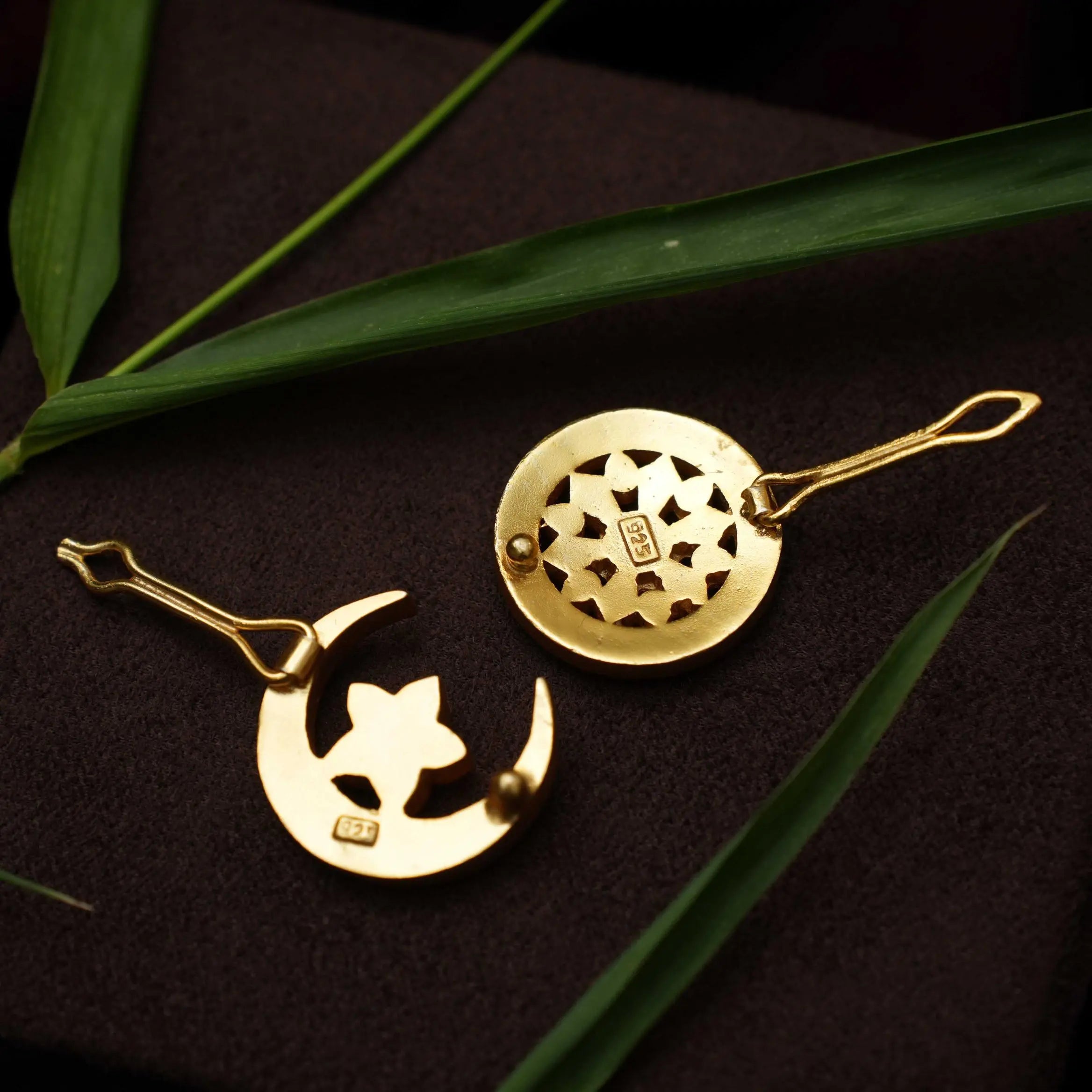 Kavi Sun and Moon Silver Hair Accessory - Rani