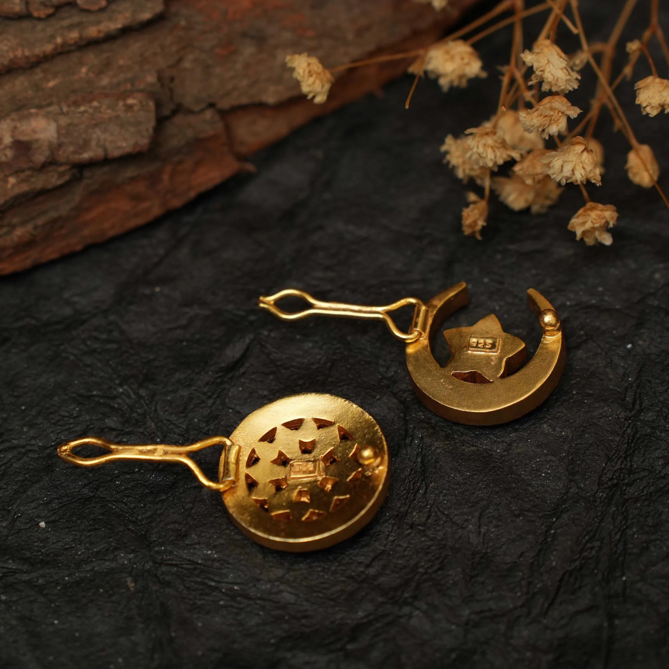 Kavi Sun and Moon Silver Hair Accessory - Ati