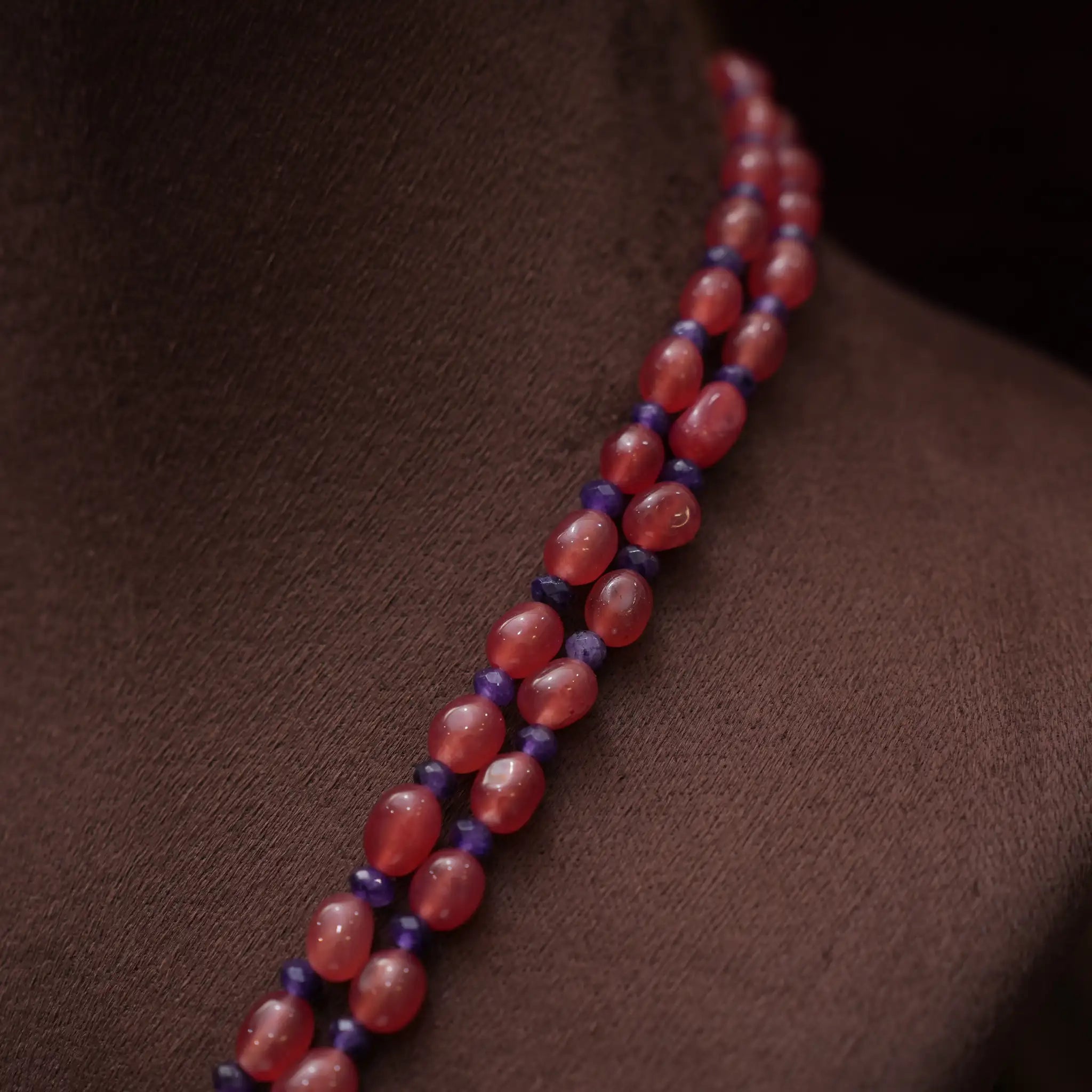 Kavilaya Beaded Necklace - Red