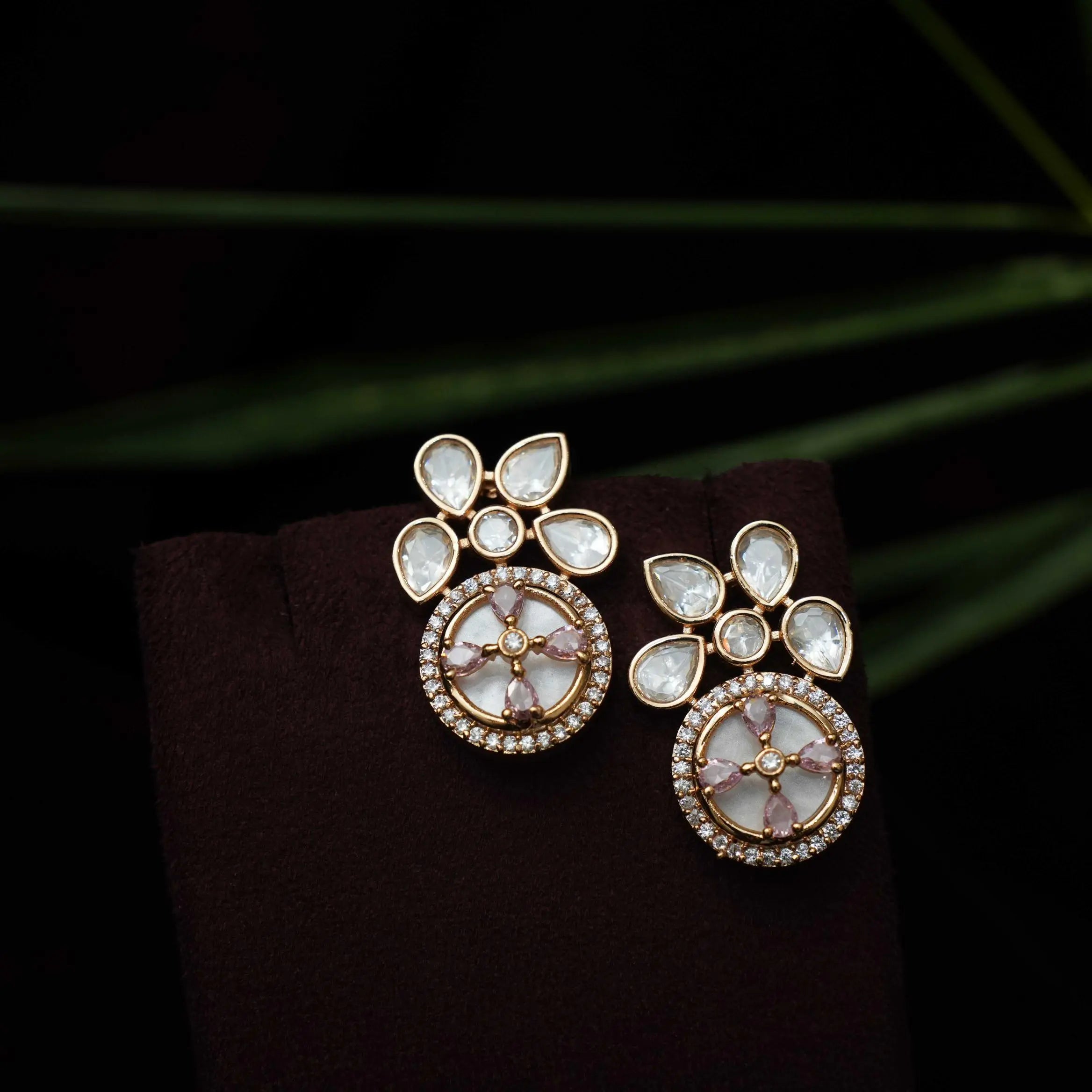 Khadija Polki Choker - Light Pink