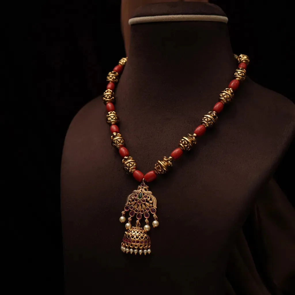 Kiaan Antique Coral Necklace
