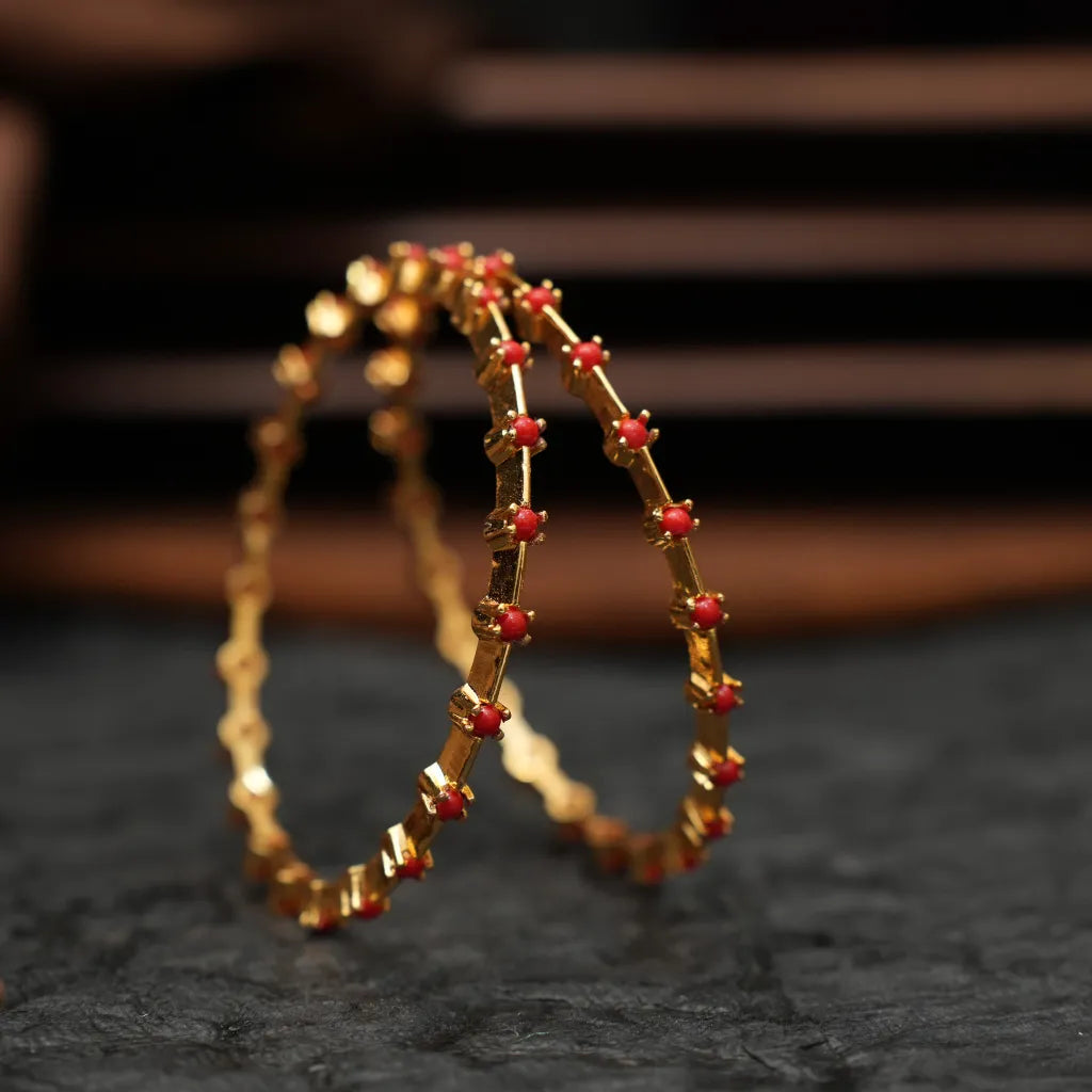Kiara Antique Coral Bangles