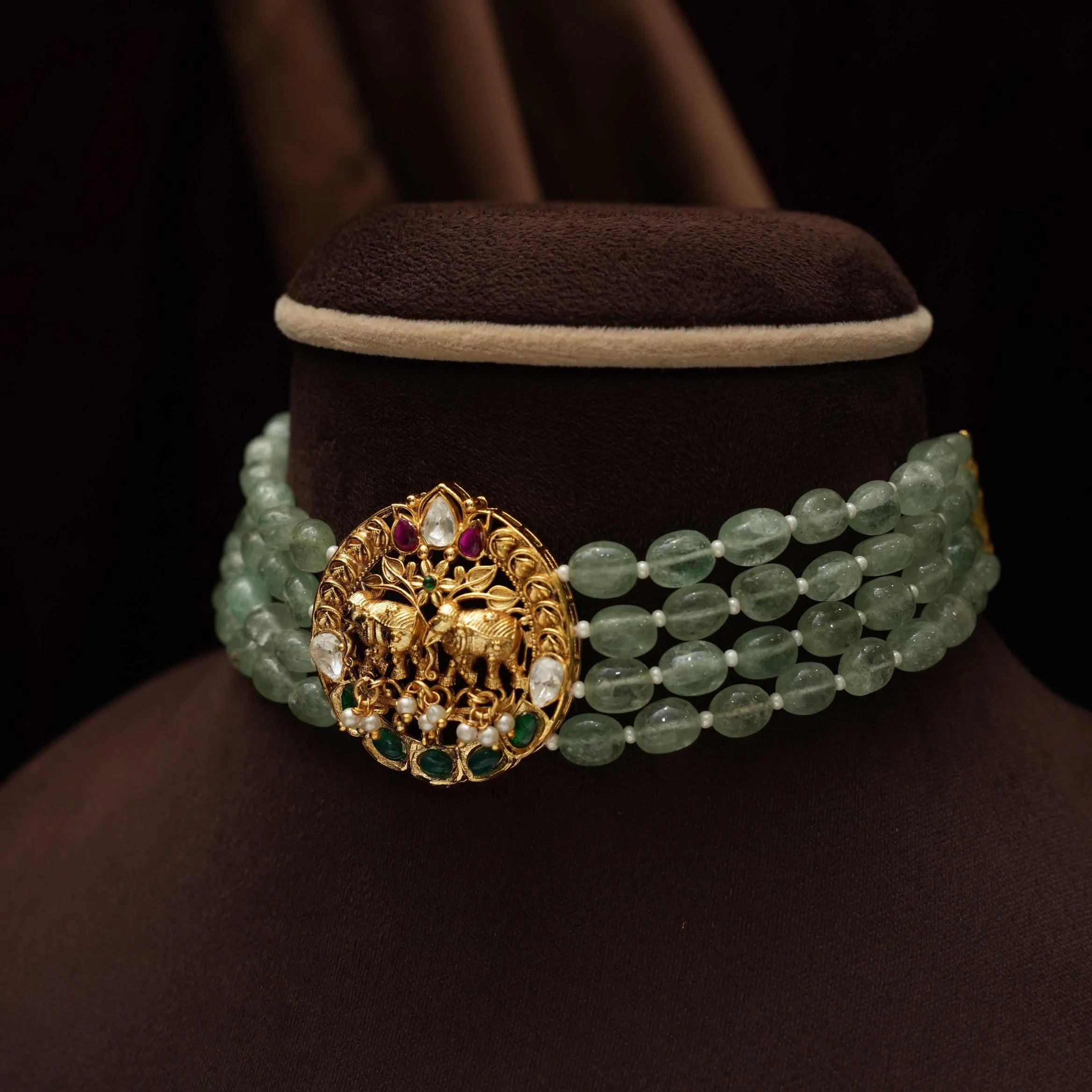 Kiyana Beaded Antique Choker