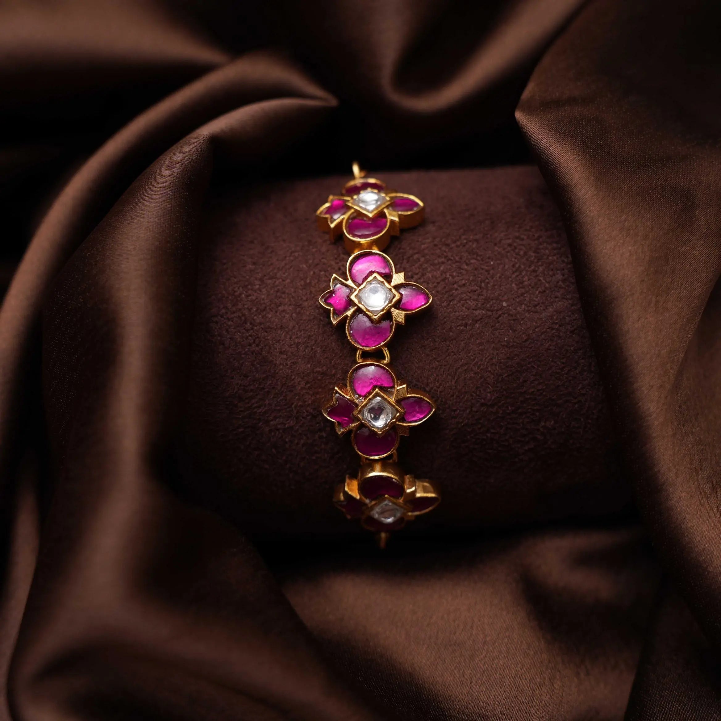 Koshika Silver Bracelet - White