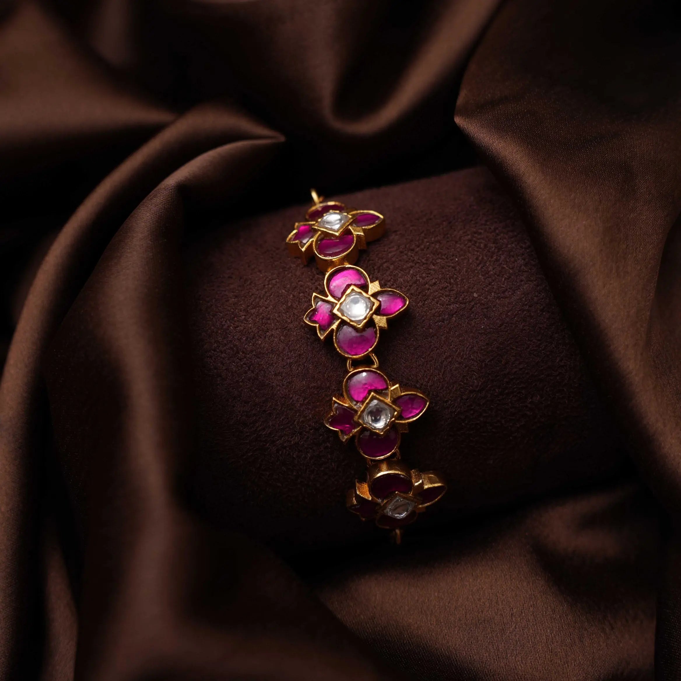 Koshika Silver Bracelet - White