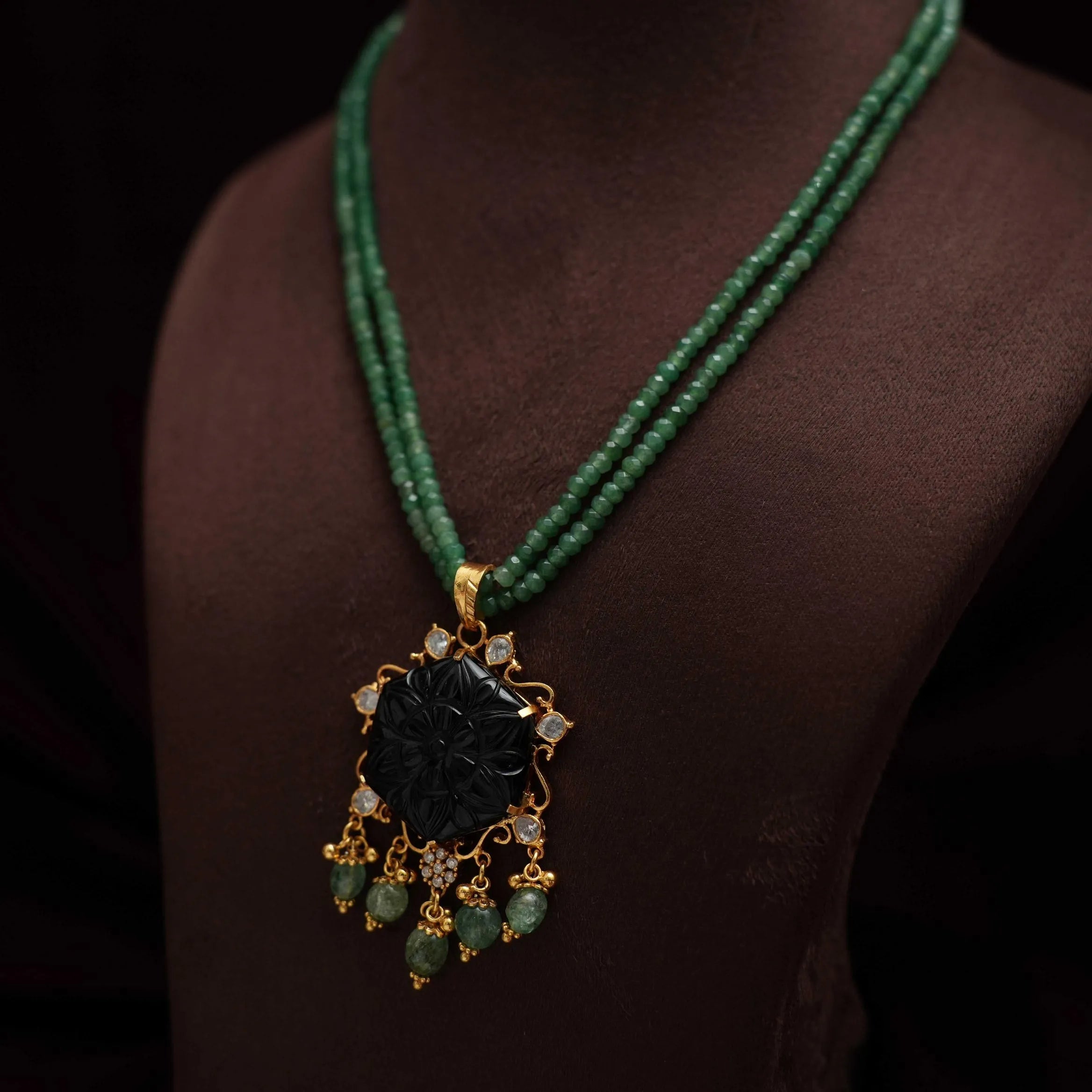 Krishti Silver Beaded Necklace - Rimli Boutique