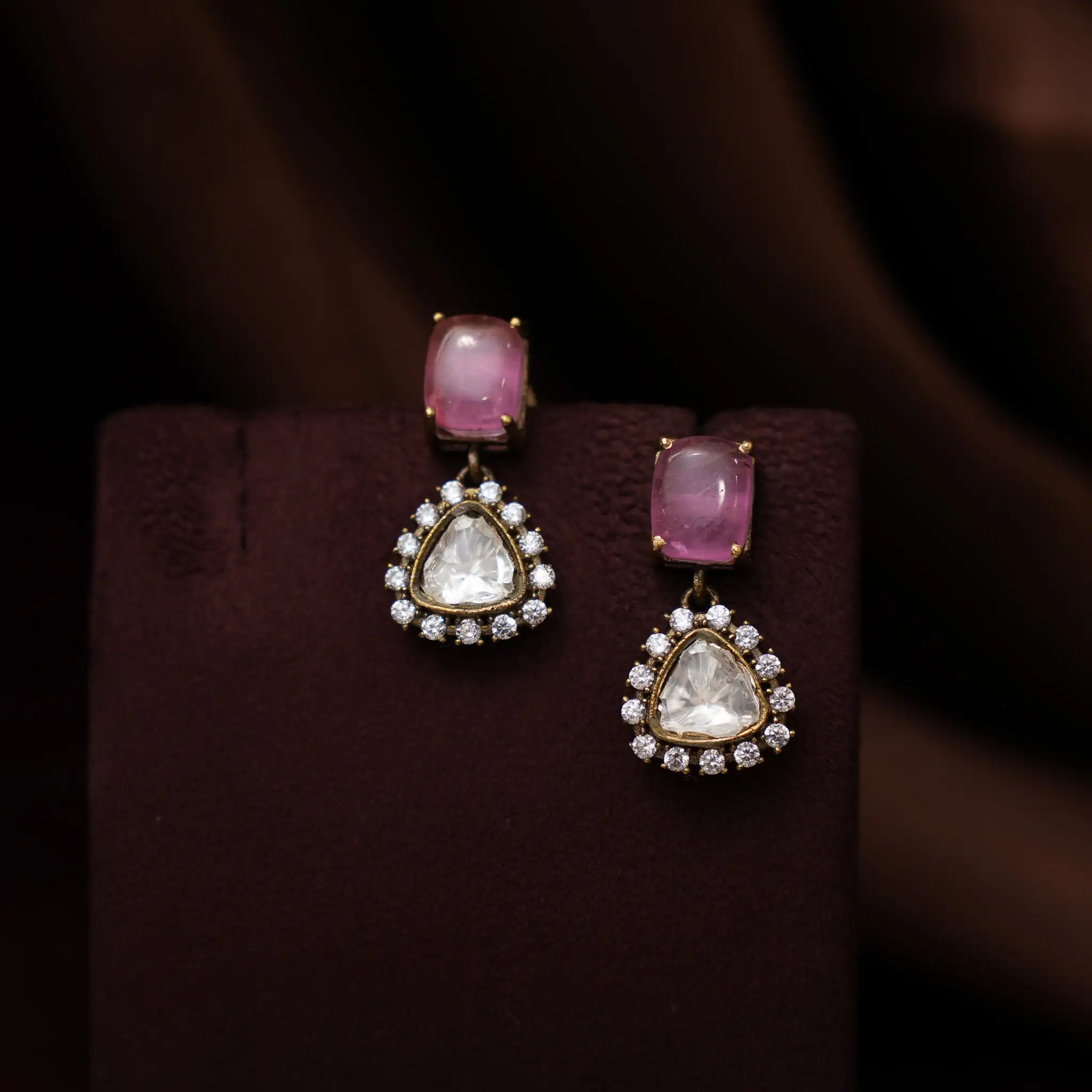Kritay Victorian Minimal Necklace - Pastel Pink