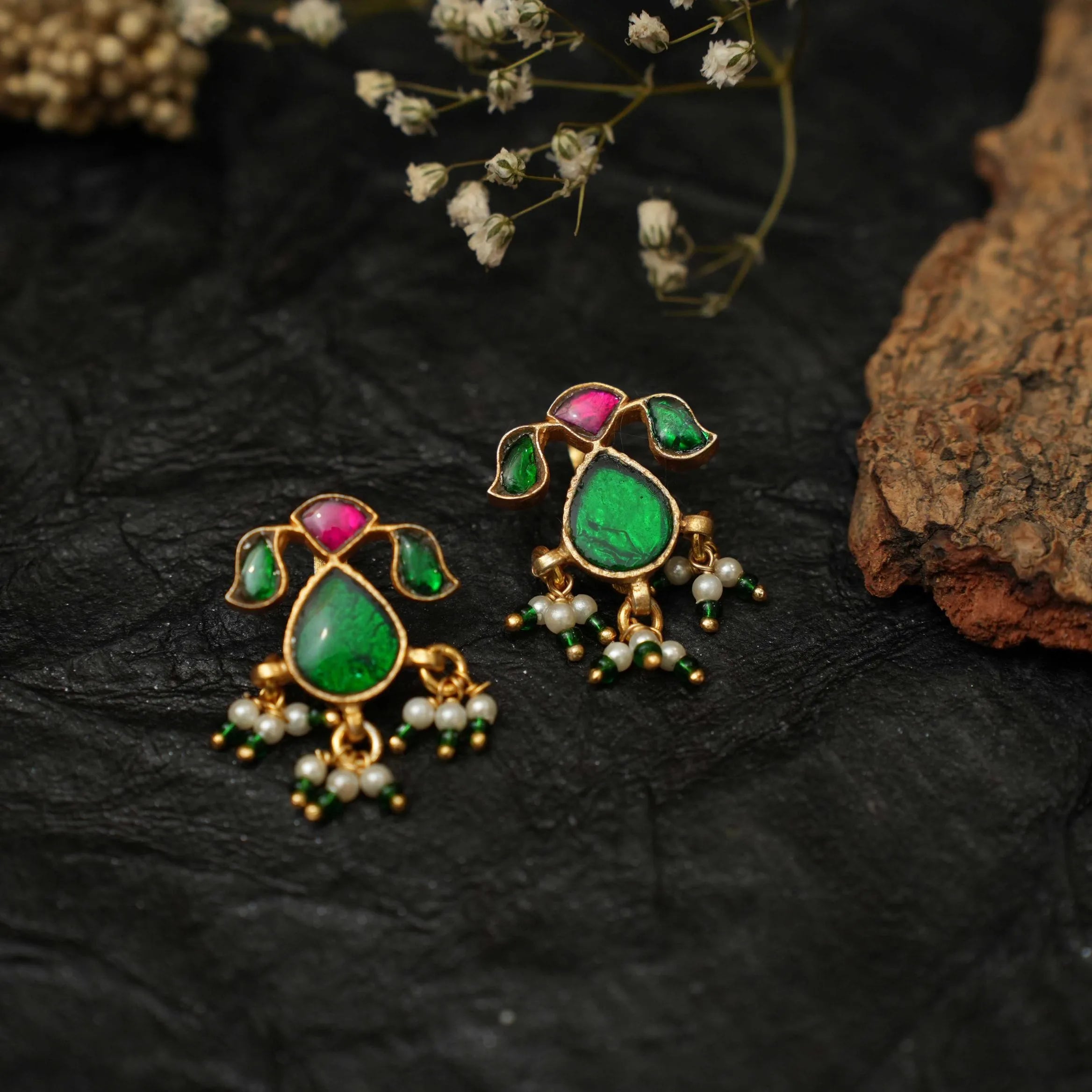 Kriti Silver Bugadi Earrings
