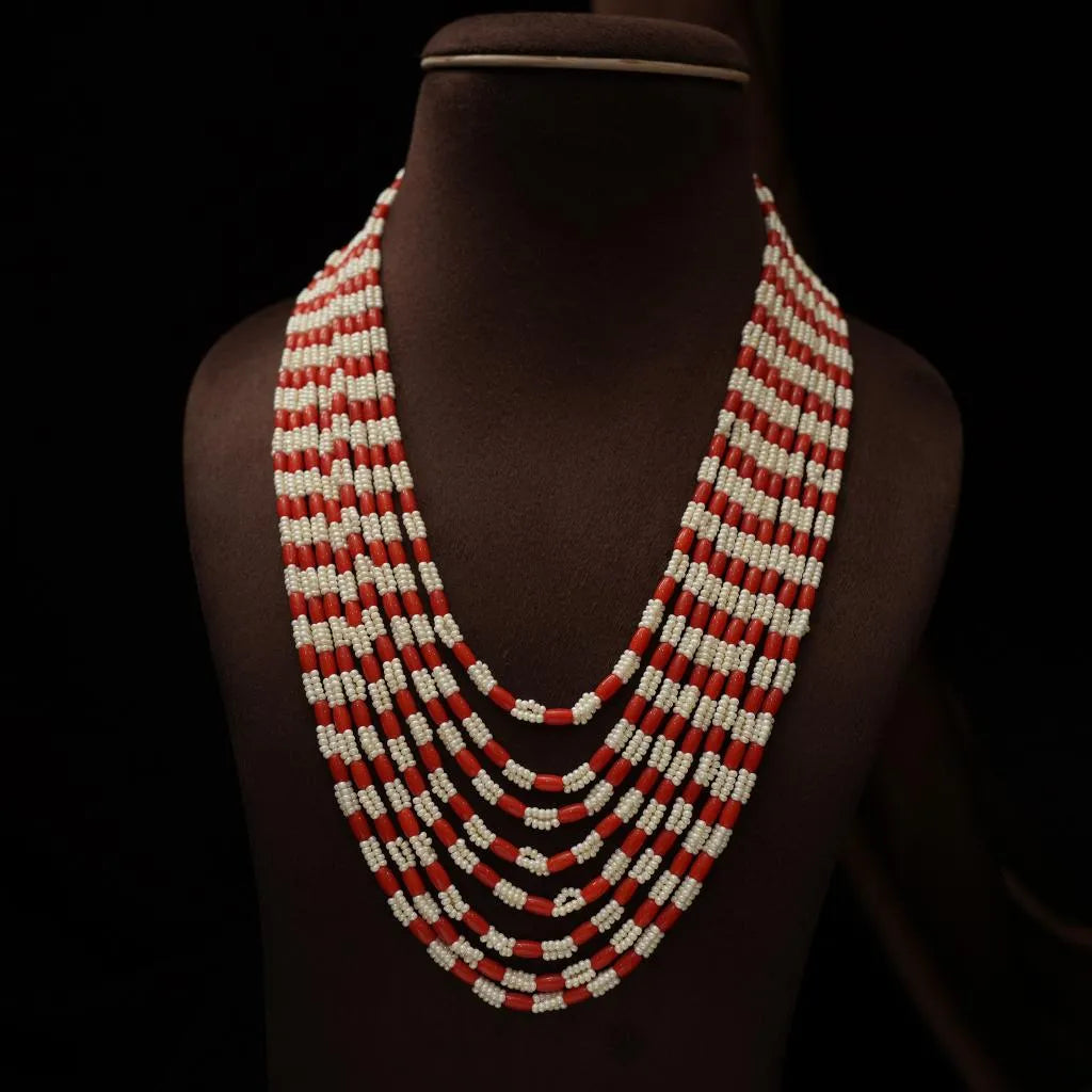 Krupa Beaded Coral Necklace