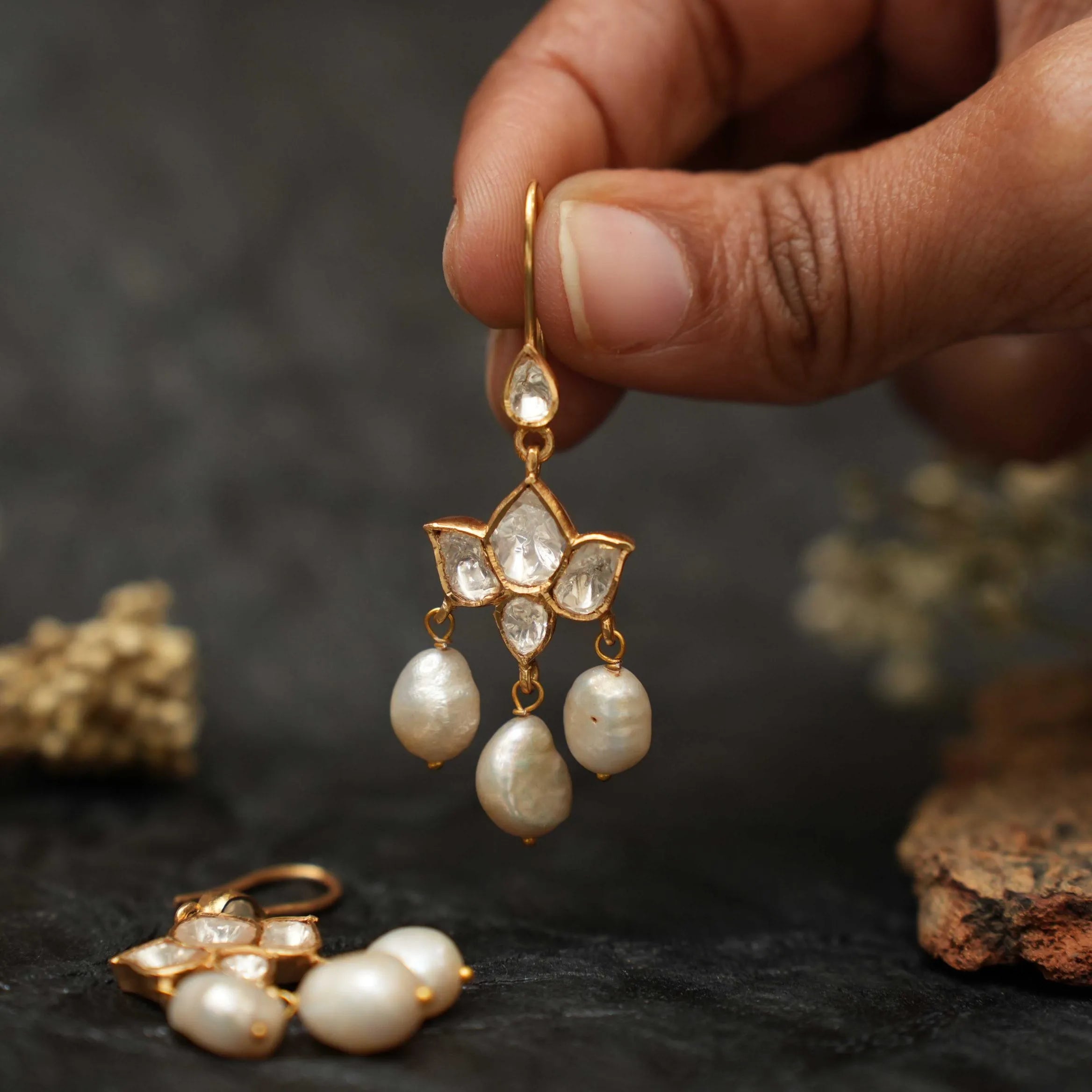 Kshirija Silver Hoop Earrings