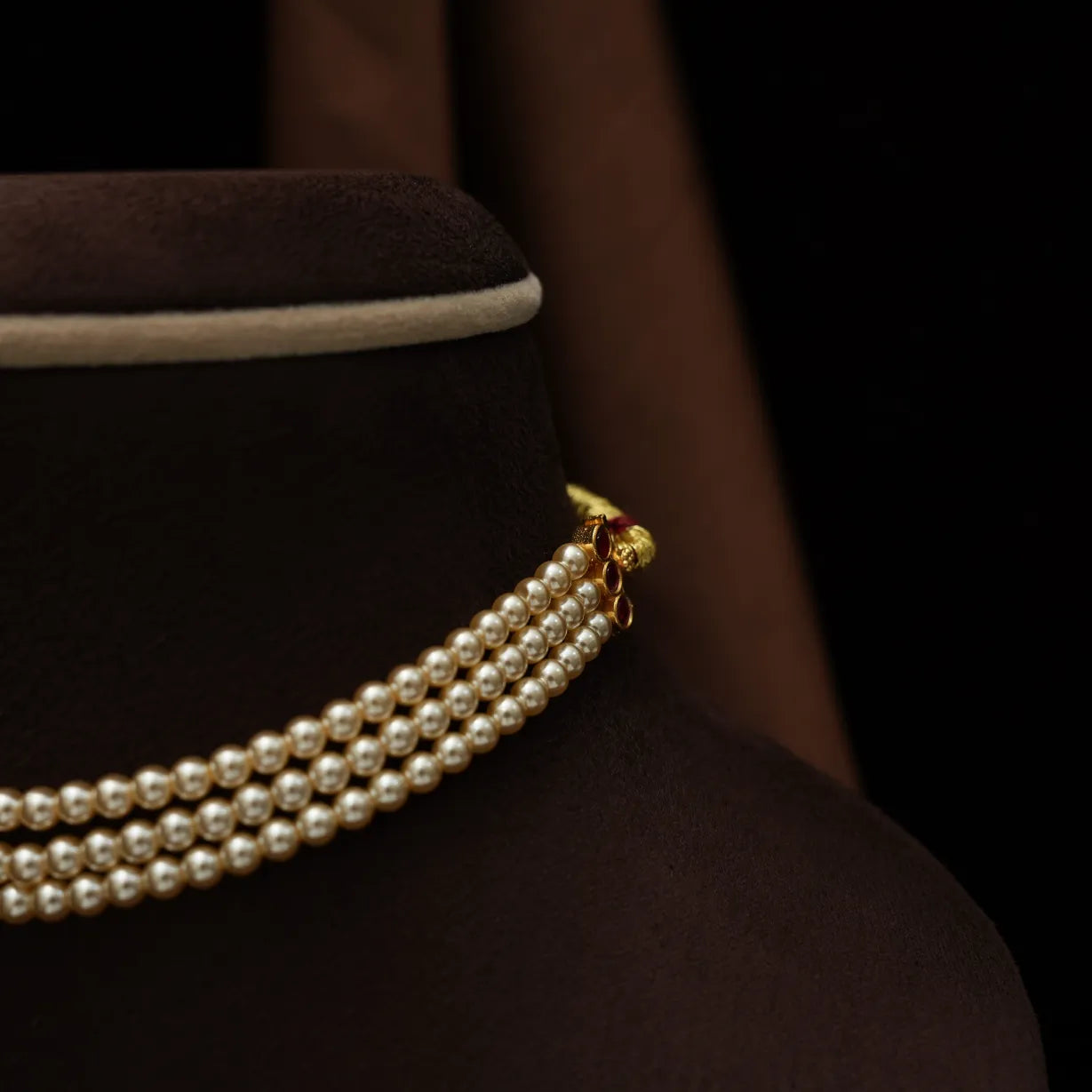 Kshirja Pearl Choker - Green